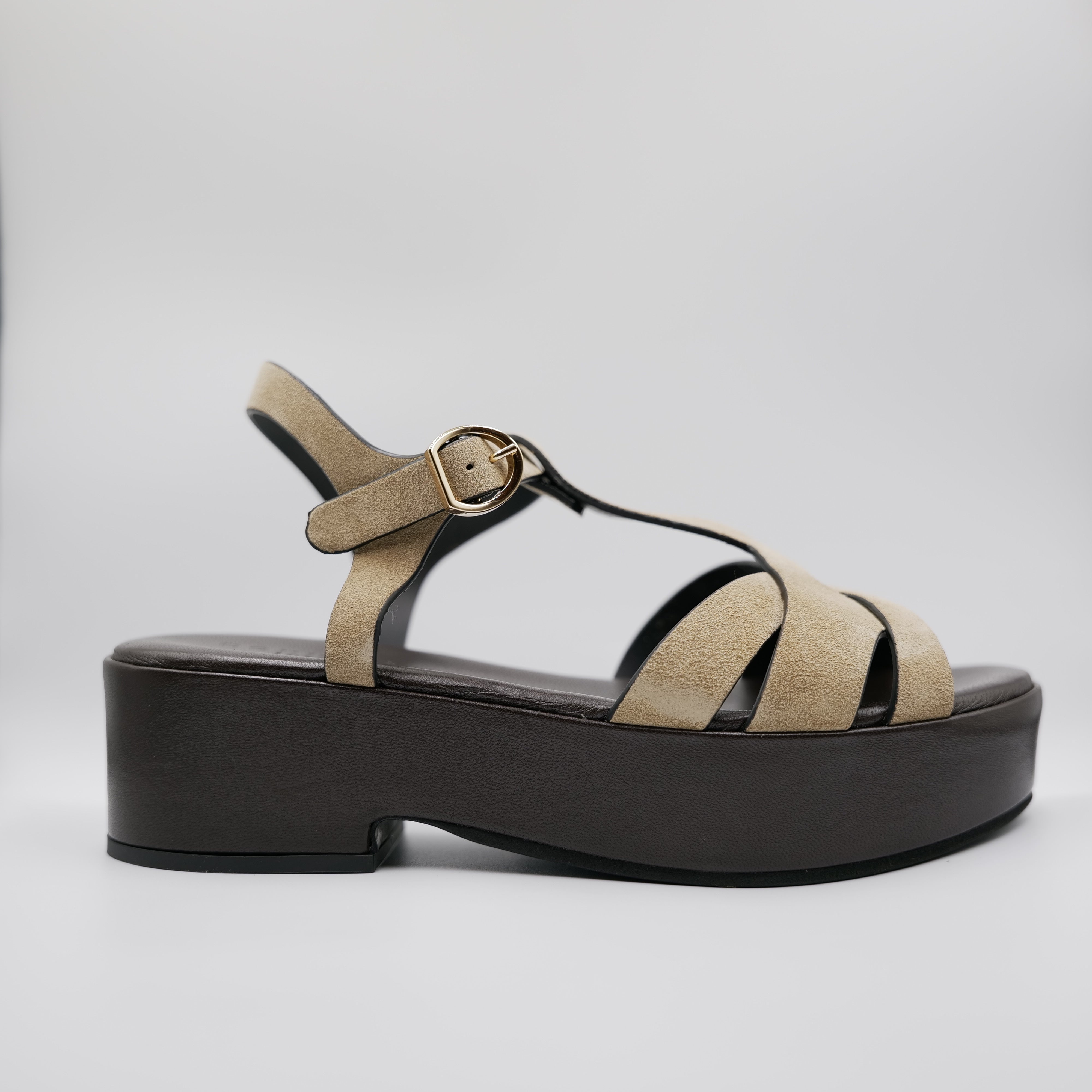 Donnarì - Sandali con zeppa e cinturino