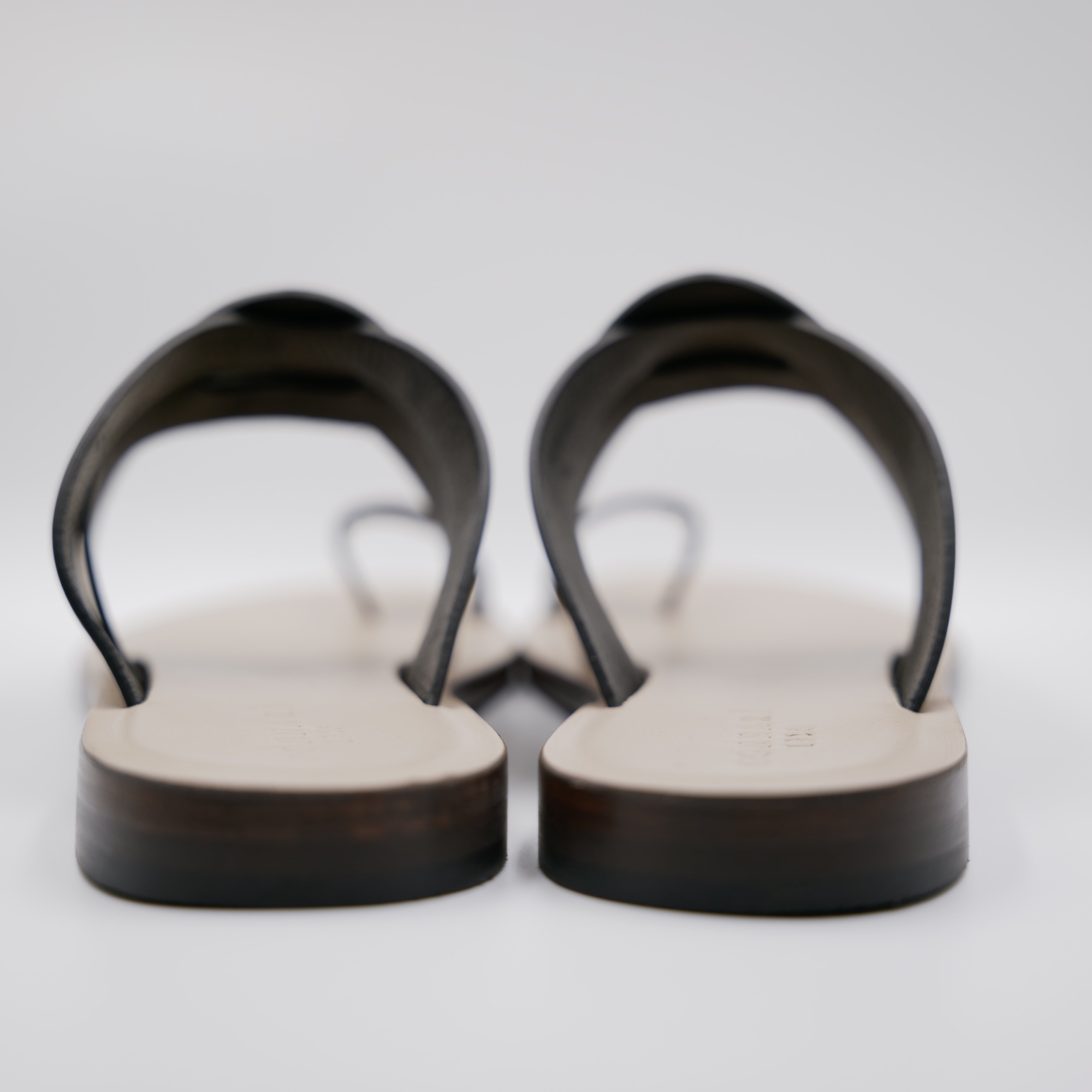 Donnarì - Ciabattine in pelle con infradito