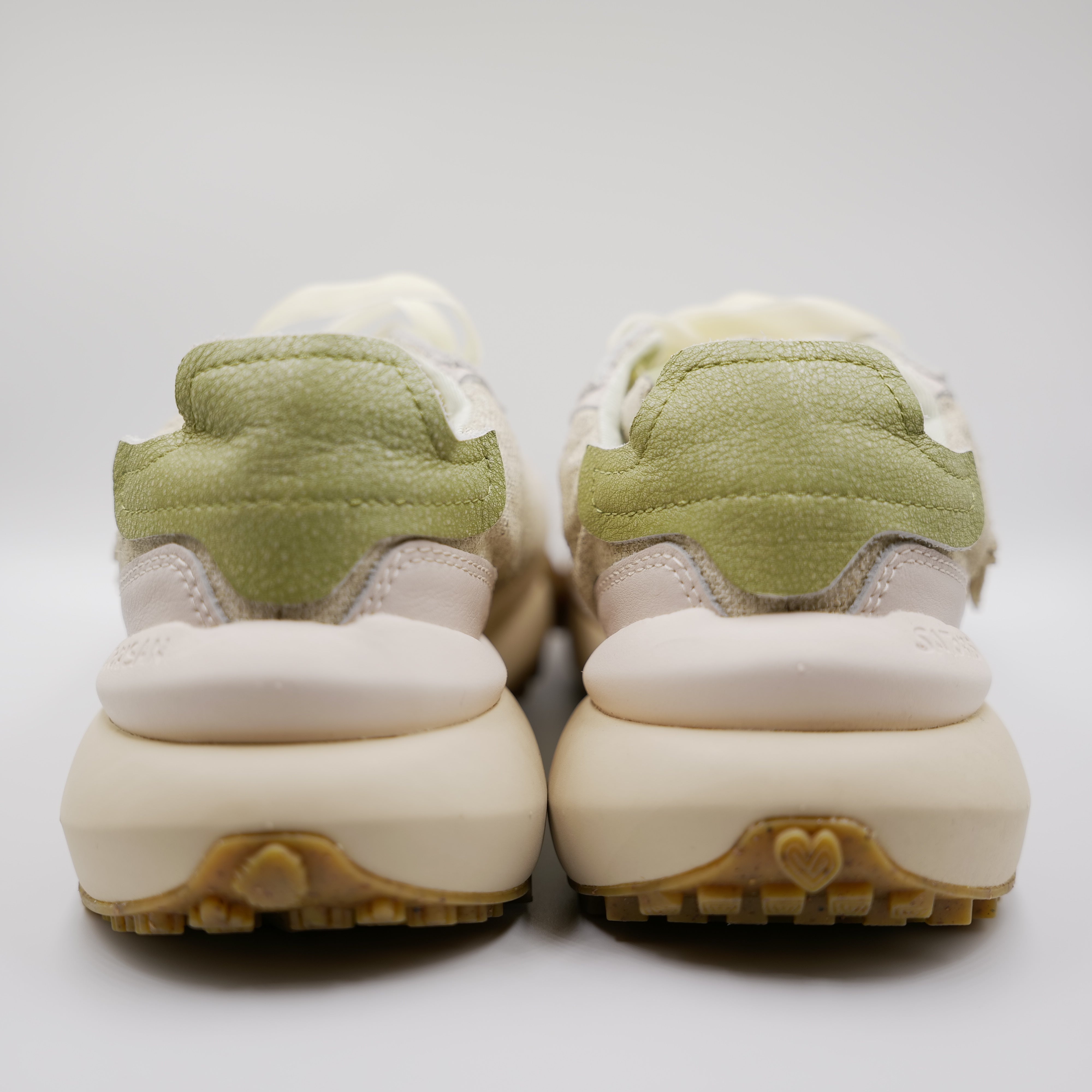 Satorisan - Sneakers in pelle e lino grezzo