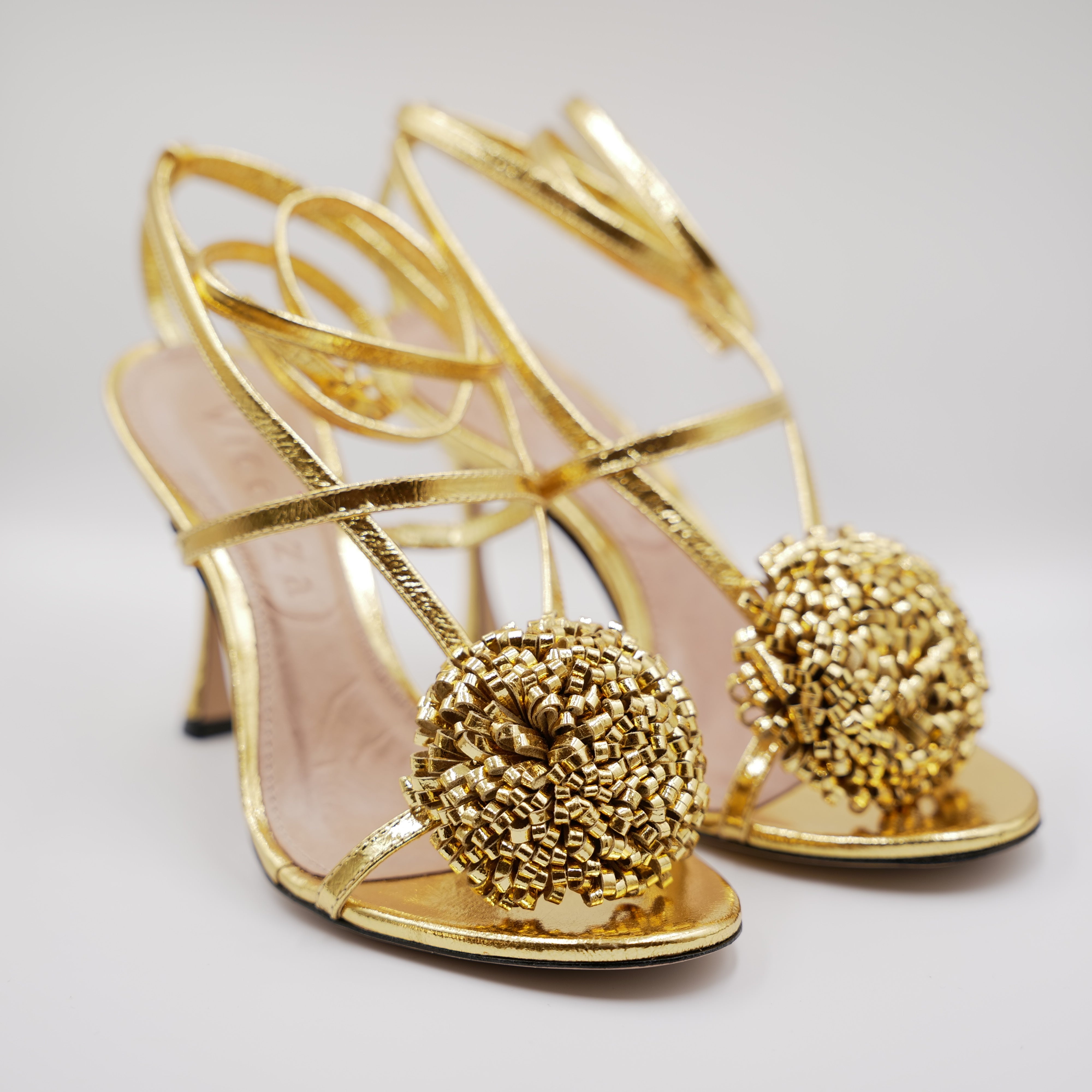 Vicenza - Sandali in pelle con fiore