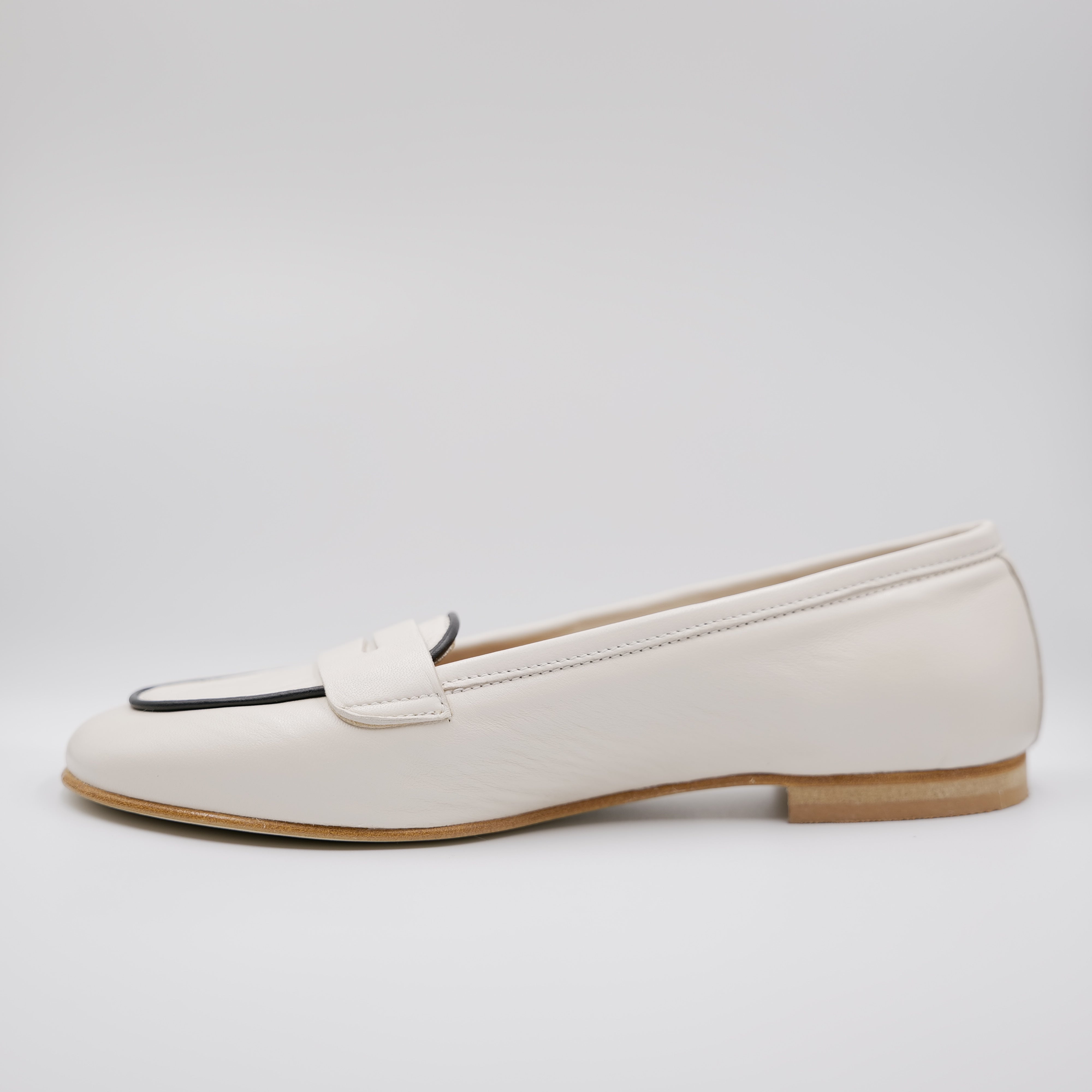 Illuminal - Mocassini in pelle punta quadrata