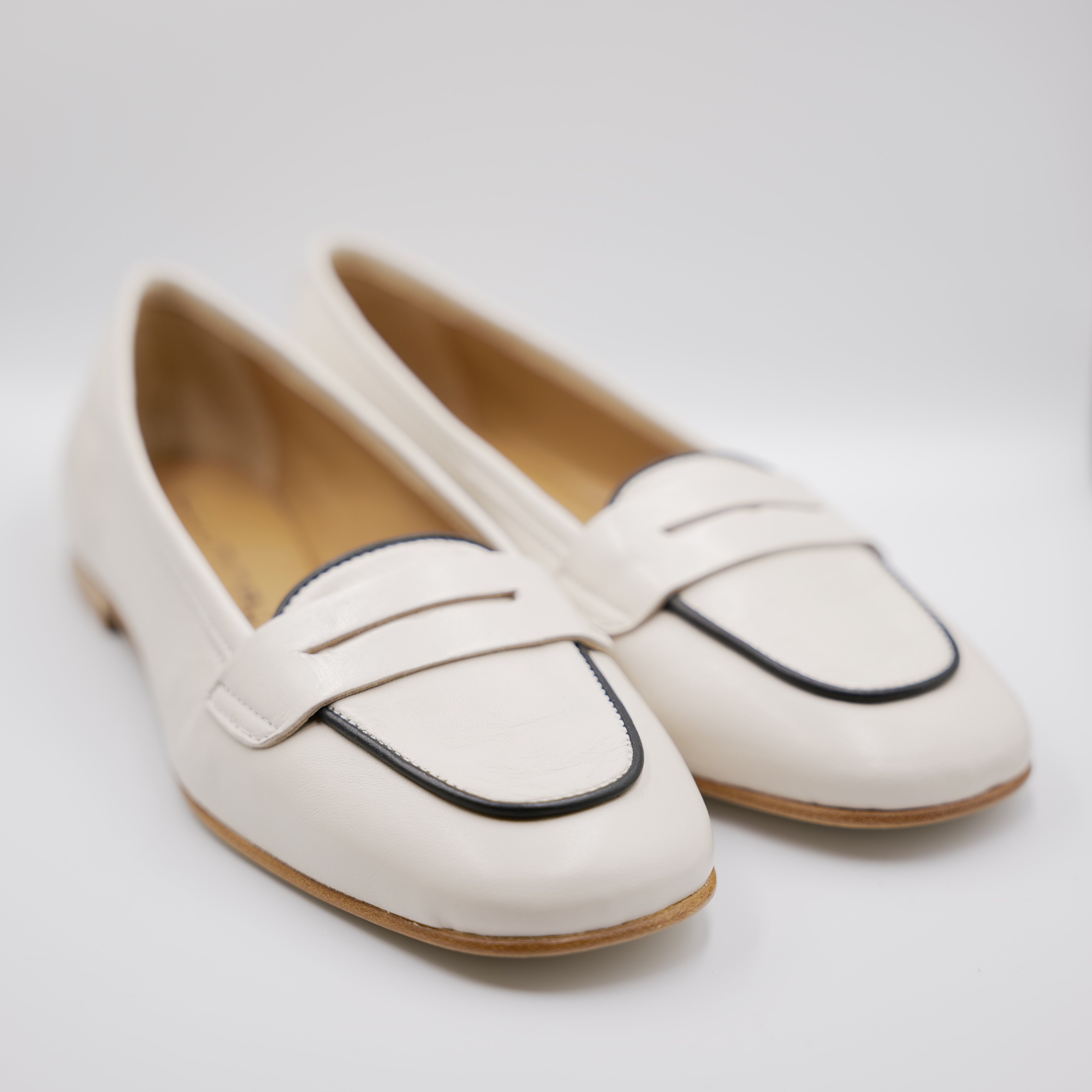 Illuminal - Mocassini in pelle punta quadrata