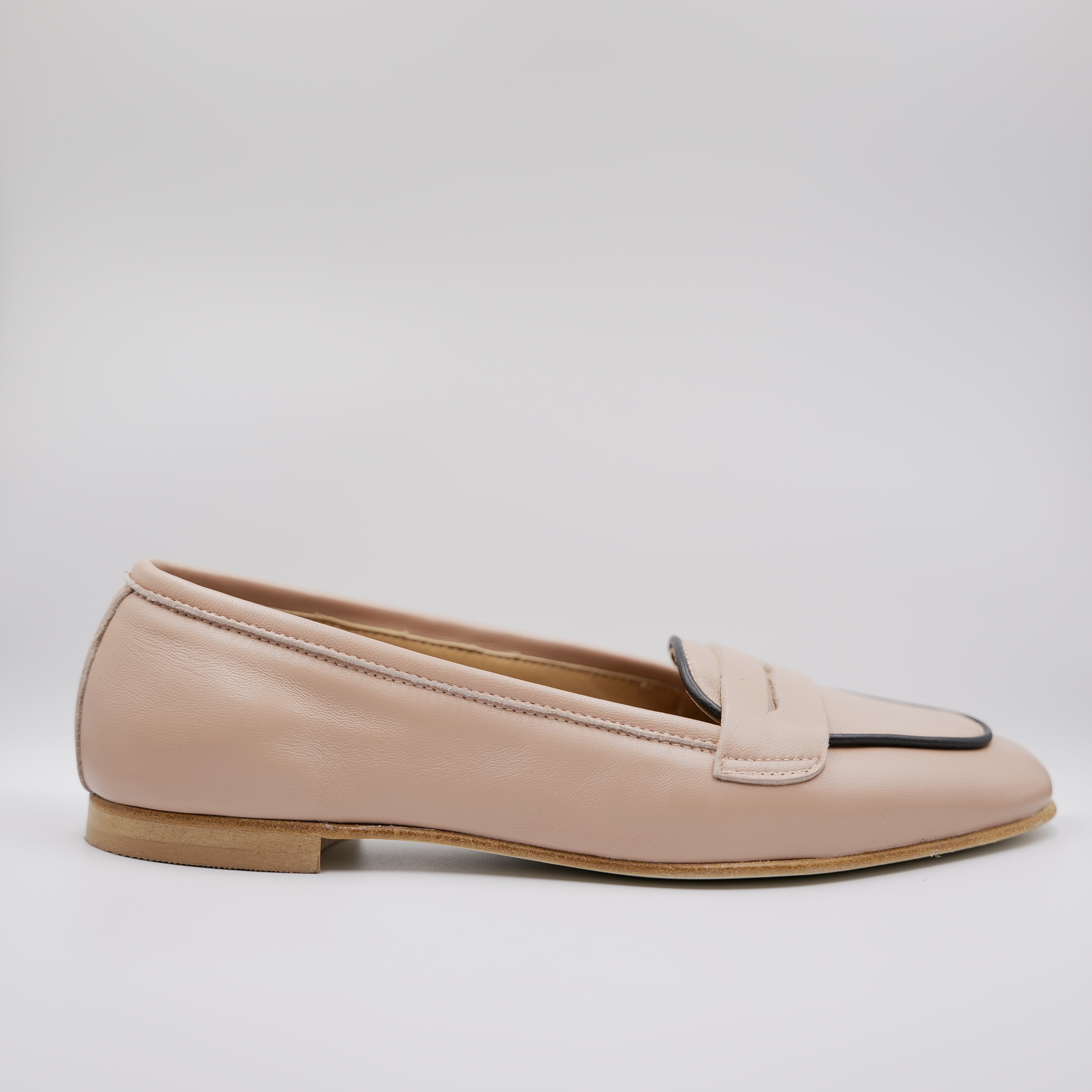 Illuminal - Mocassini in pelle punta quadrata