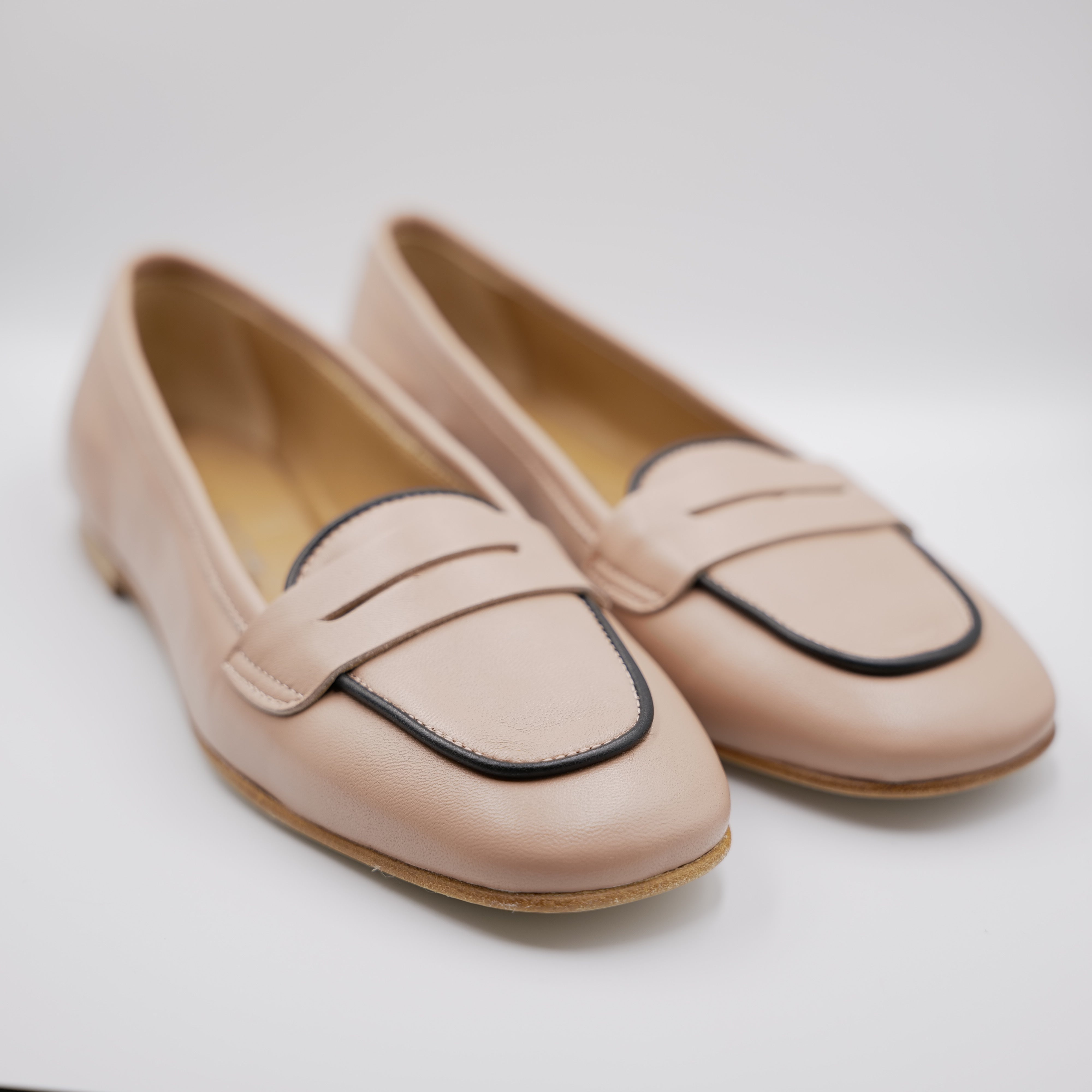 Illuminal - Mocassini in pelle punta quadrata