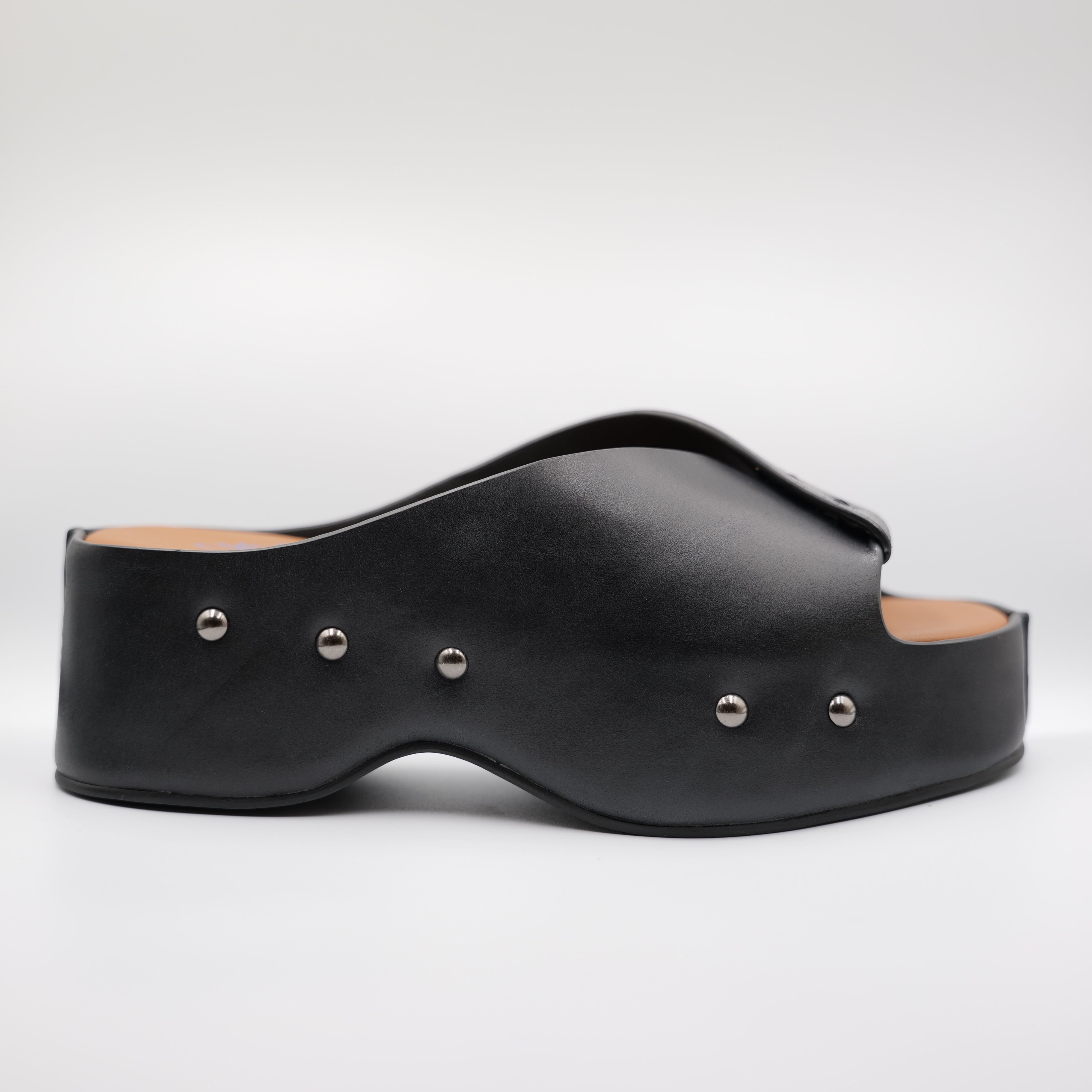 Miss Olivia - Scalzati in pelle con borchie