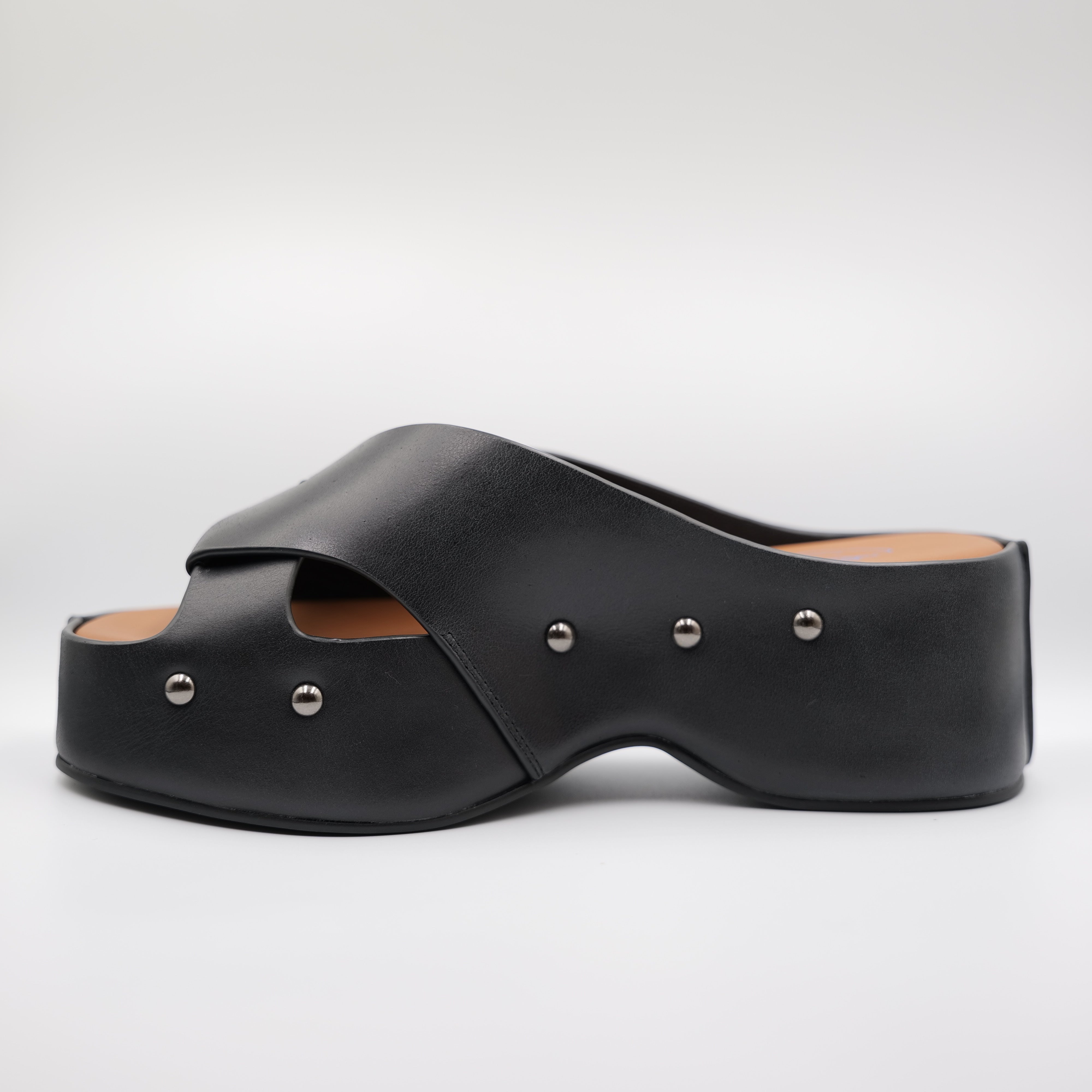 Miss Olivia - Scalzati in pelle con borchie