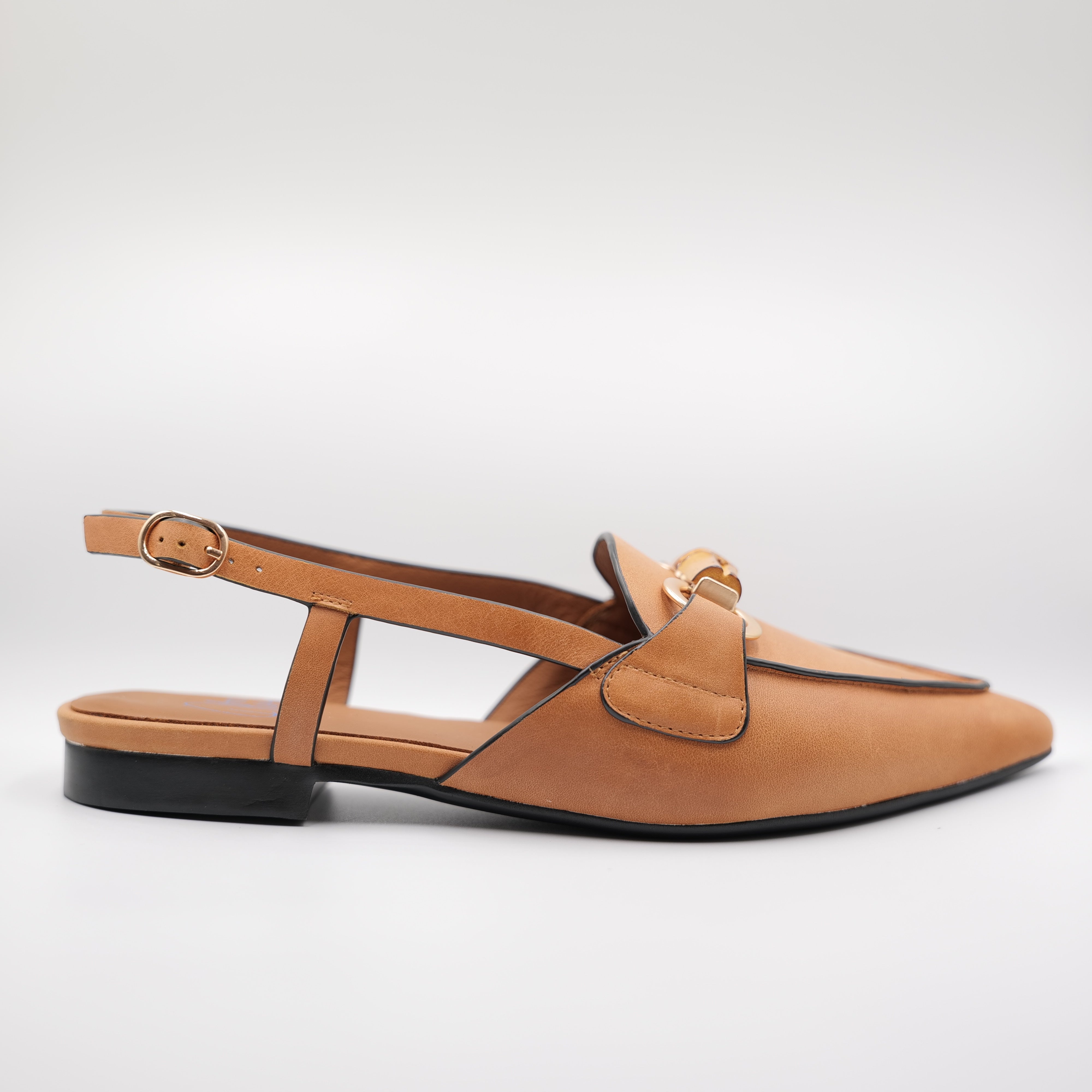 MIss Olivia - Slingback in pelle con cinturino