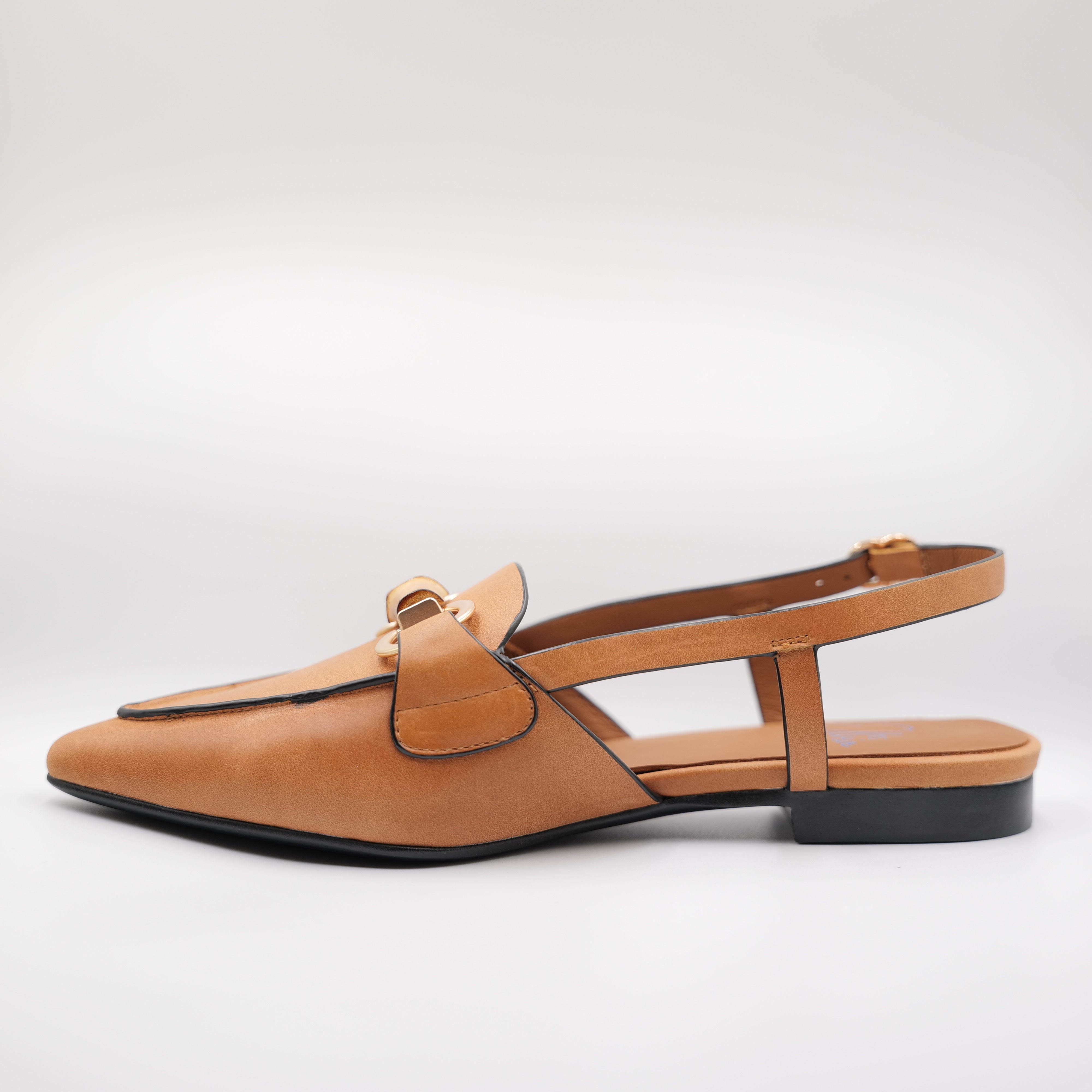 MIss Olivia - Slingback in pelle con cinturino