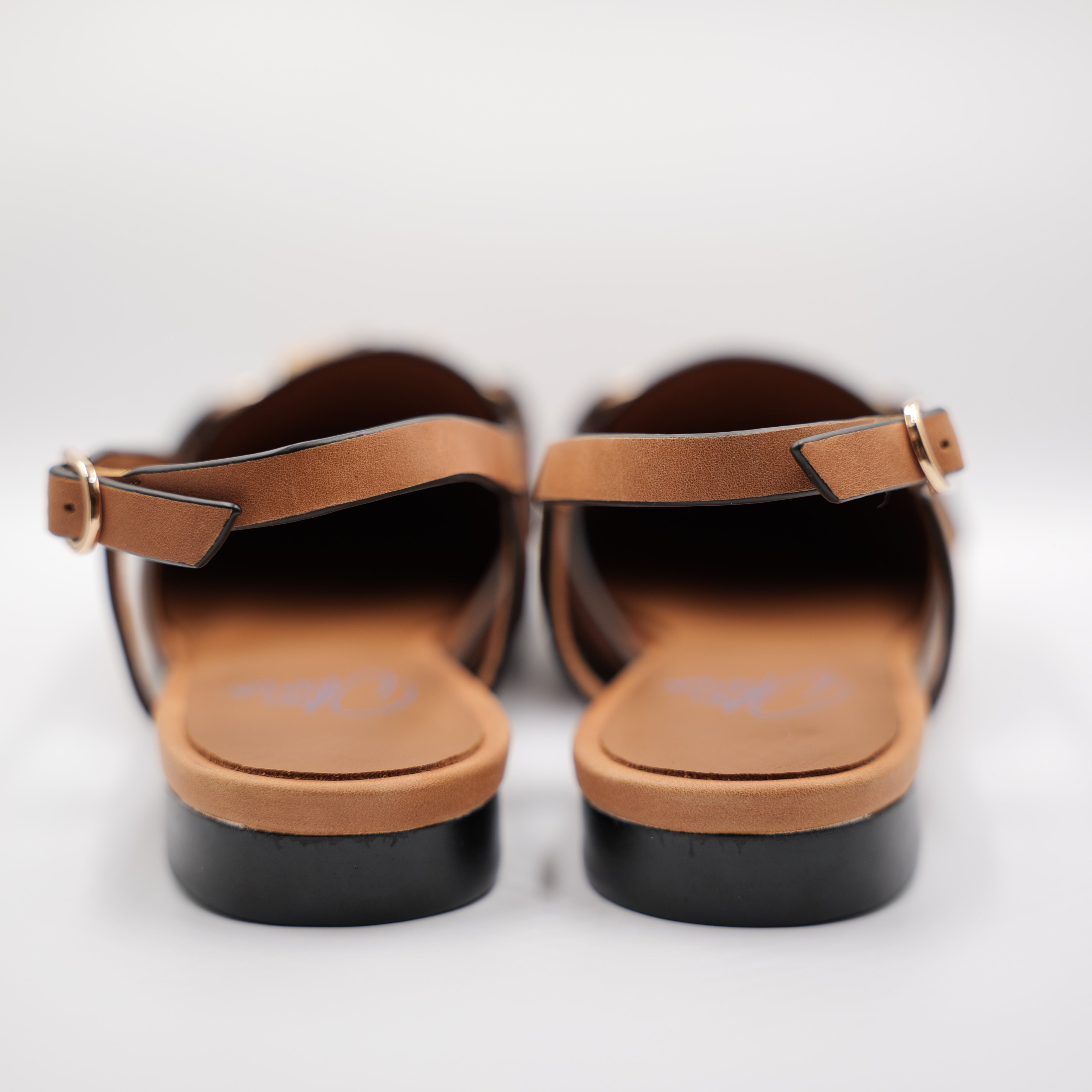 MIss Olivia - Slingback in pelle con cinturino