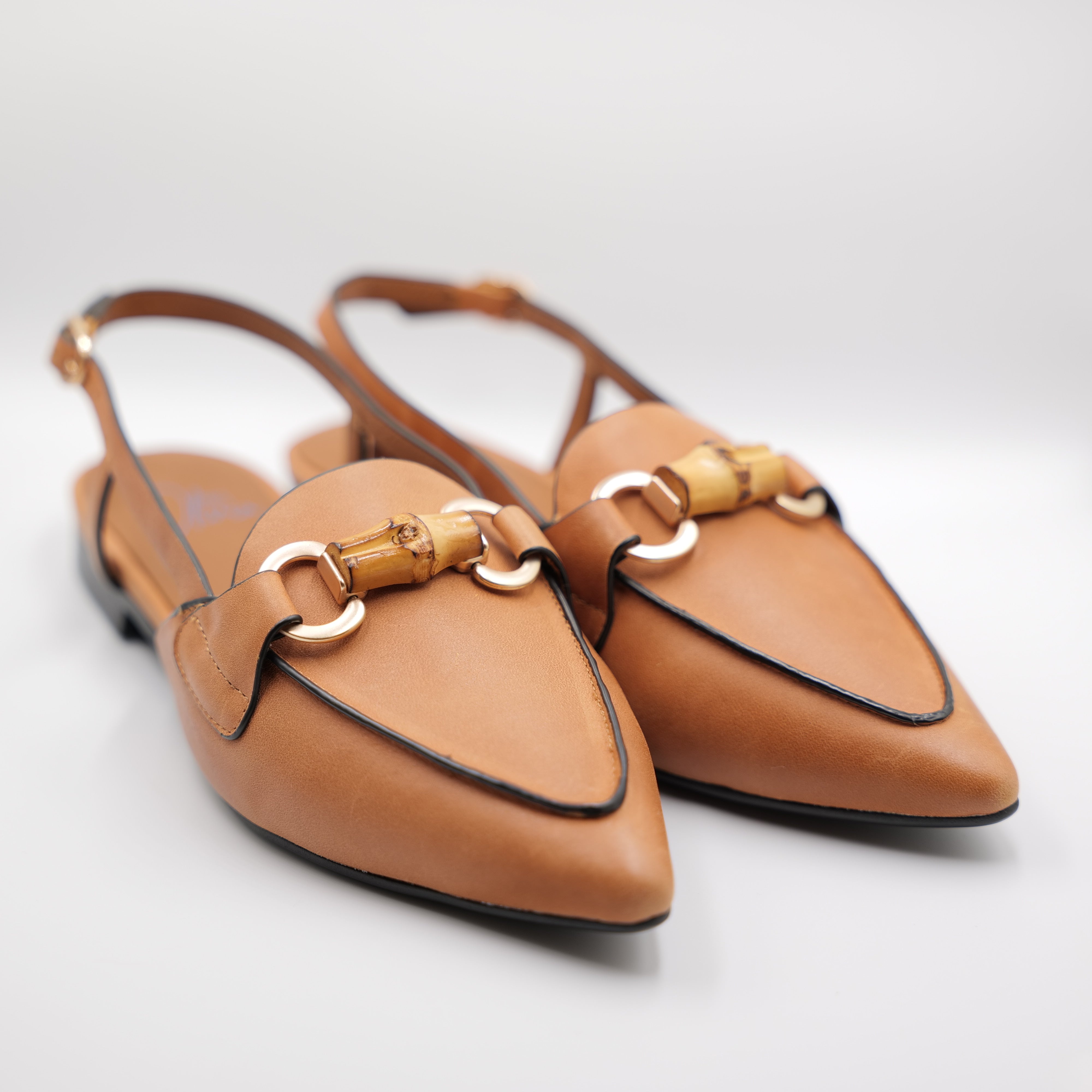 MIss Olivia - Slingback in pelle con cinturino