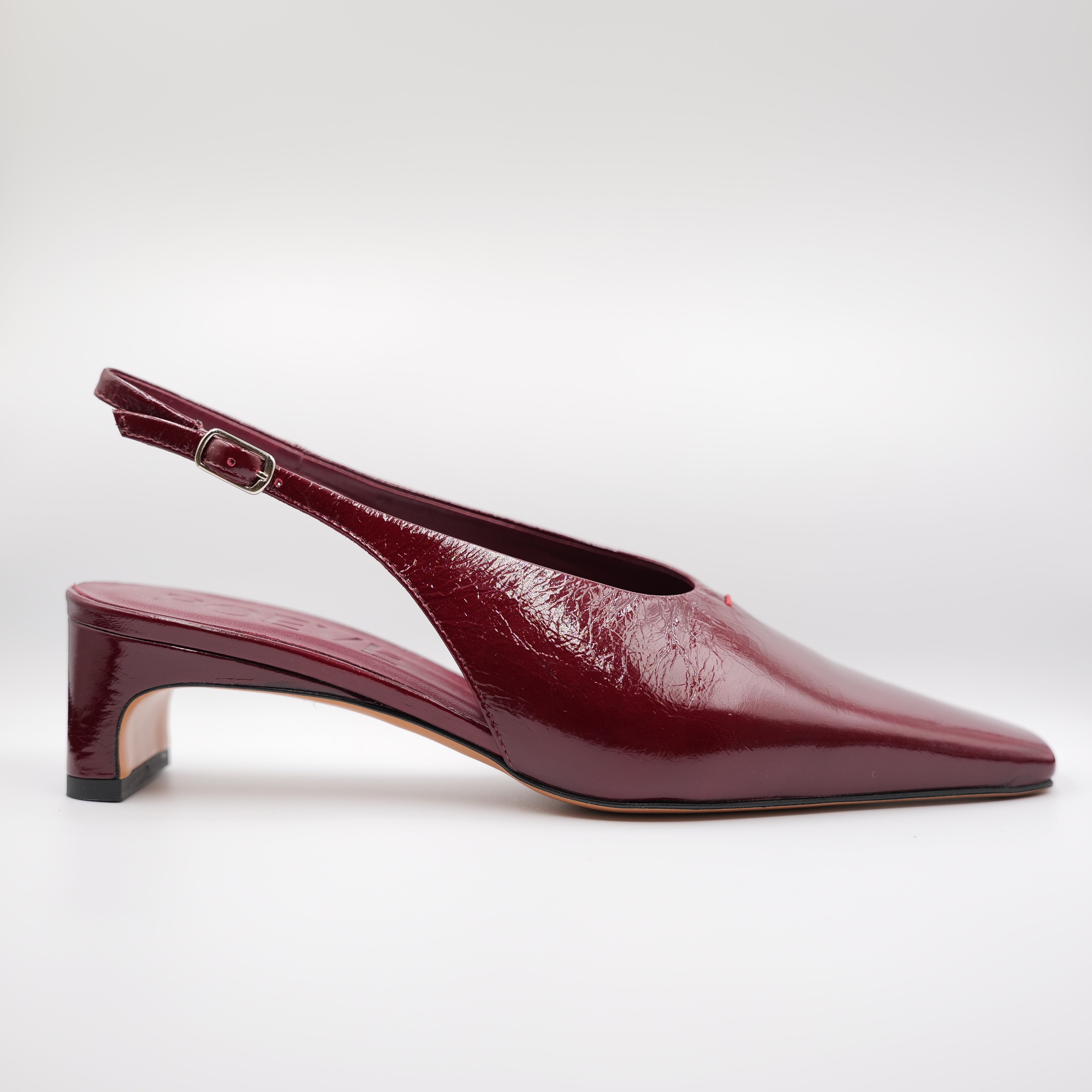 Poeve - Slingback in naplak con cinturino