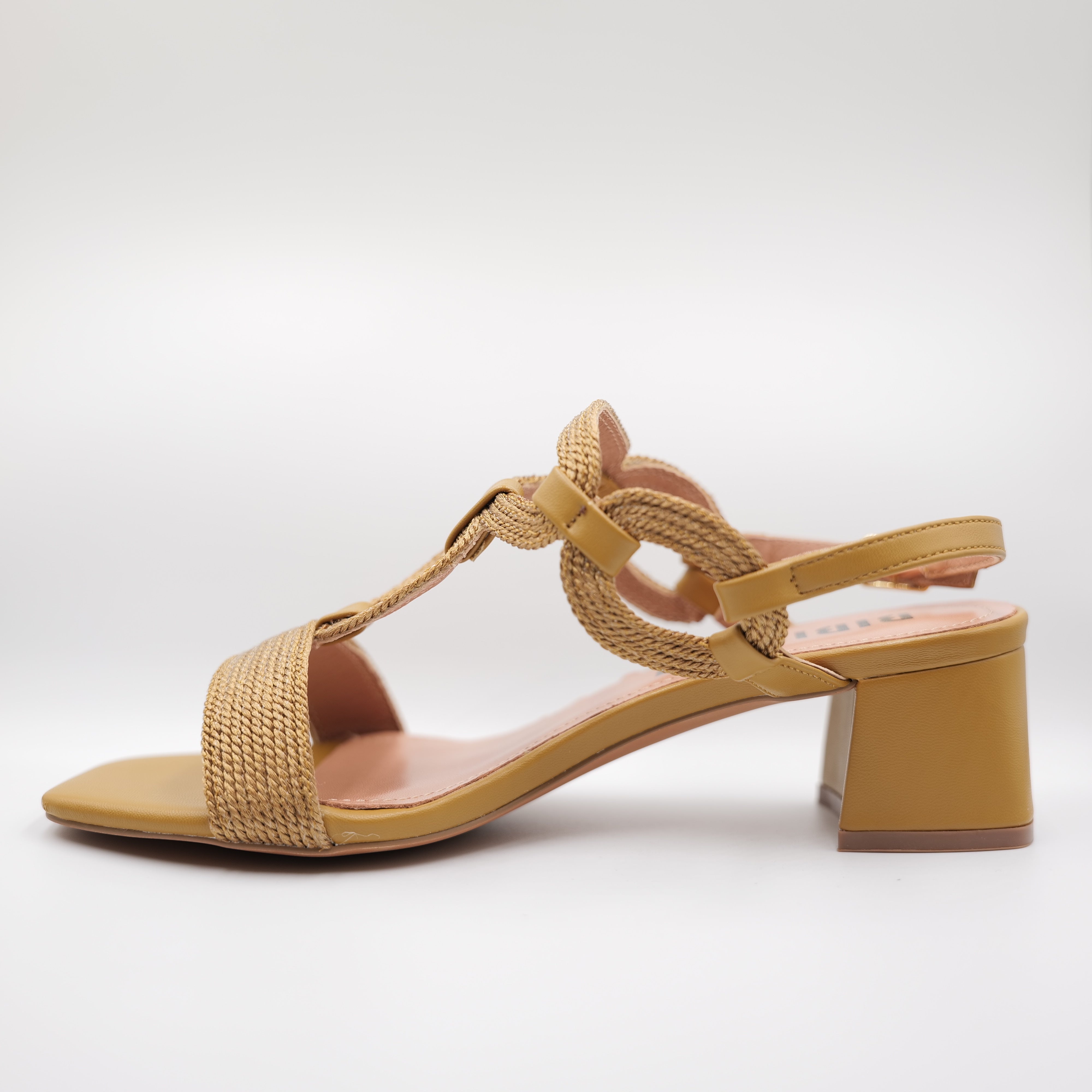 Bibi Lou - Sandali in pelle rafia con cinturino