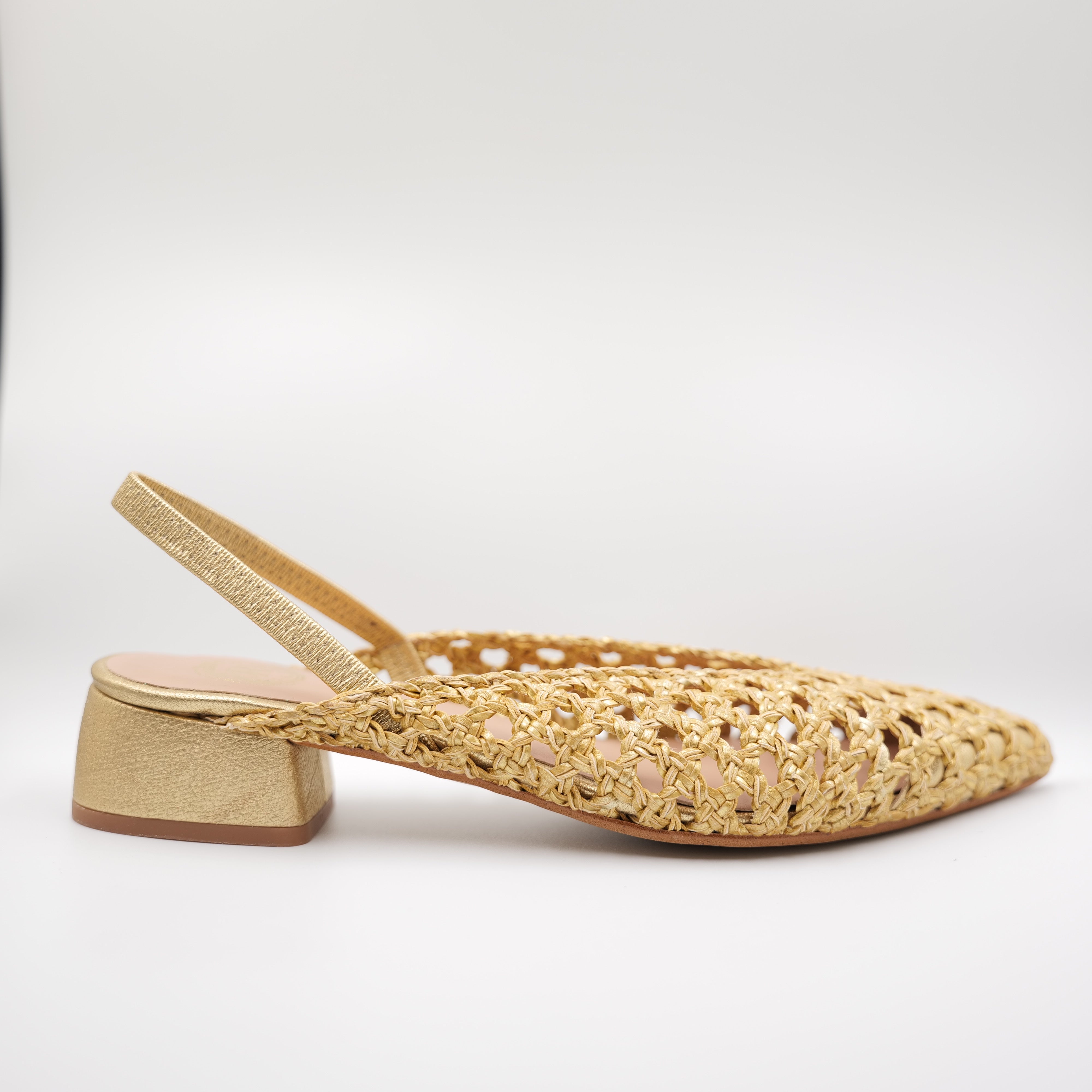 Ora - Slingback in pelle con elastico