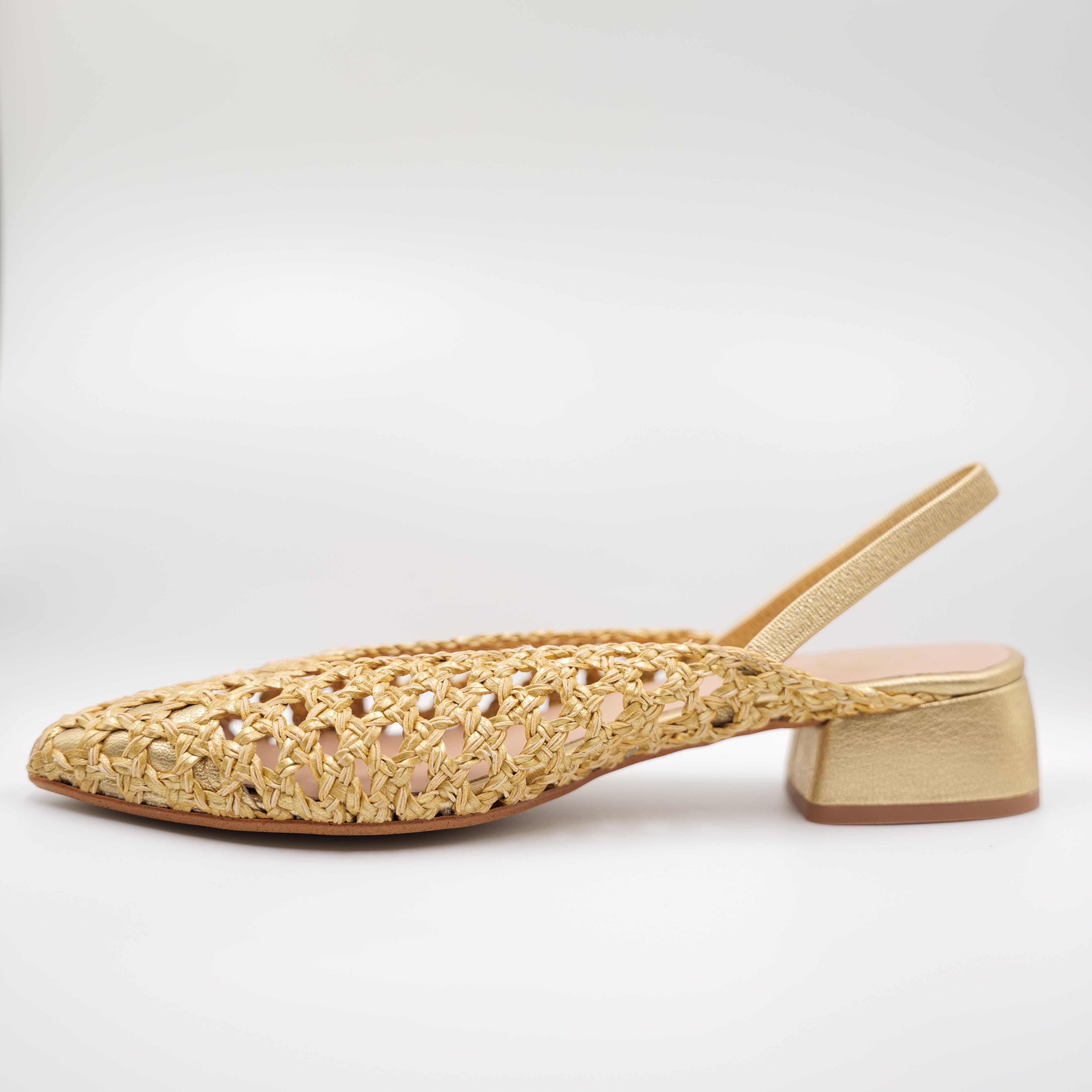 Ora - Slingback in pelle con elastico