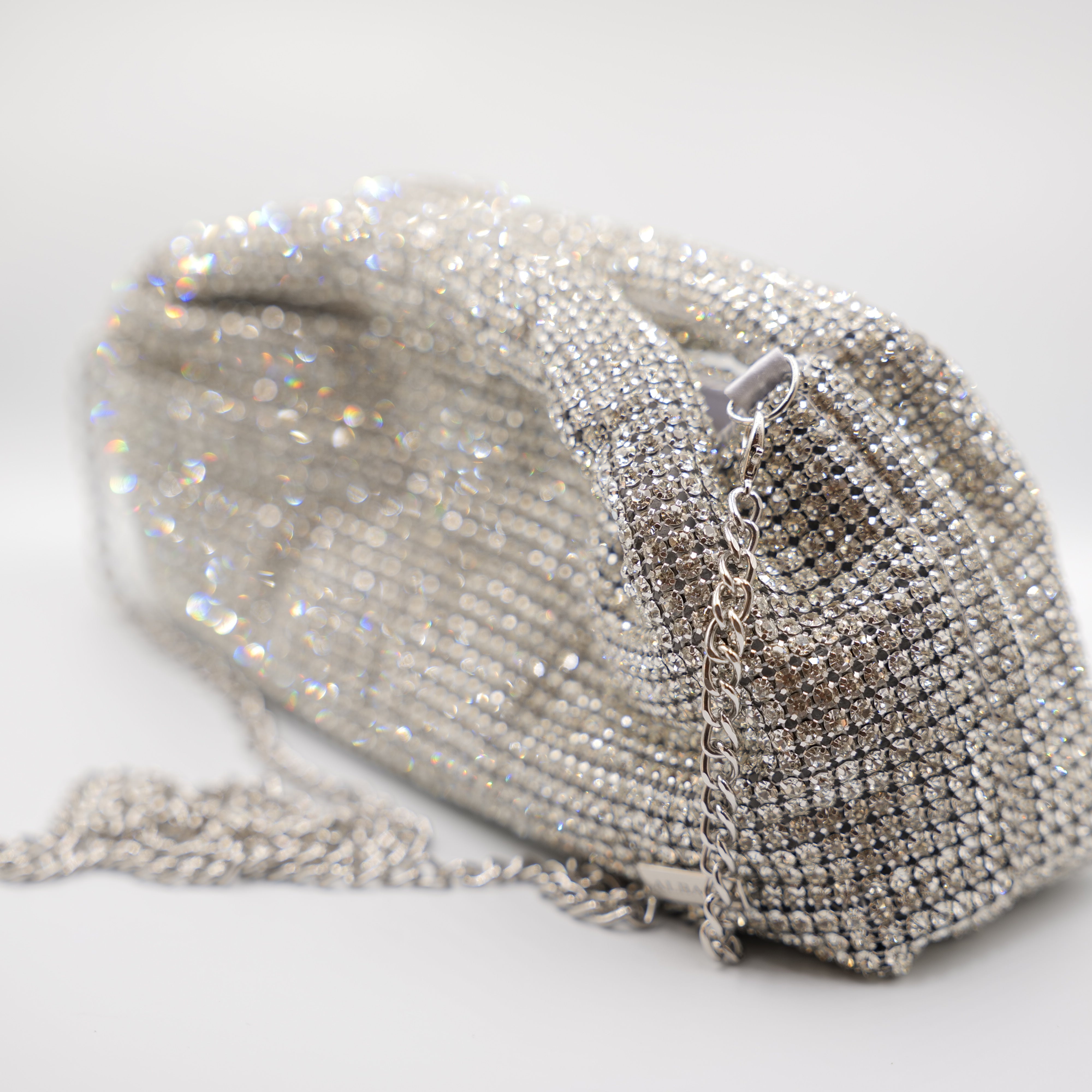Albano - Pochette con strass e tracolla