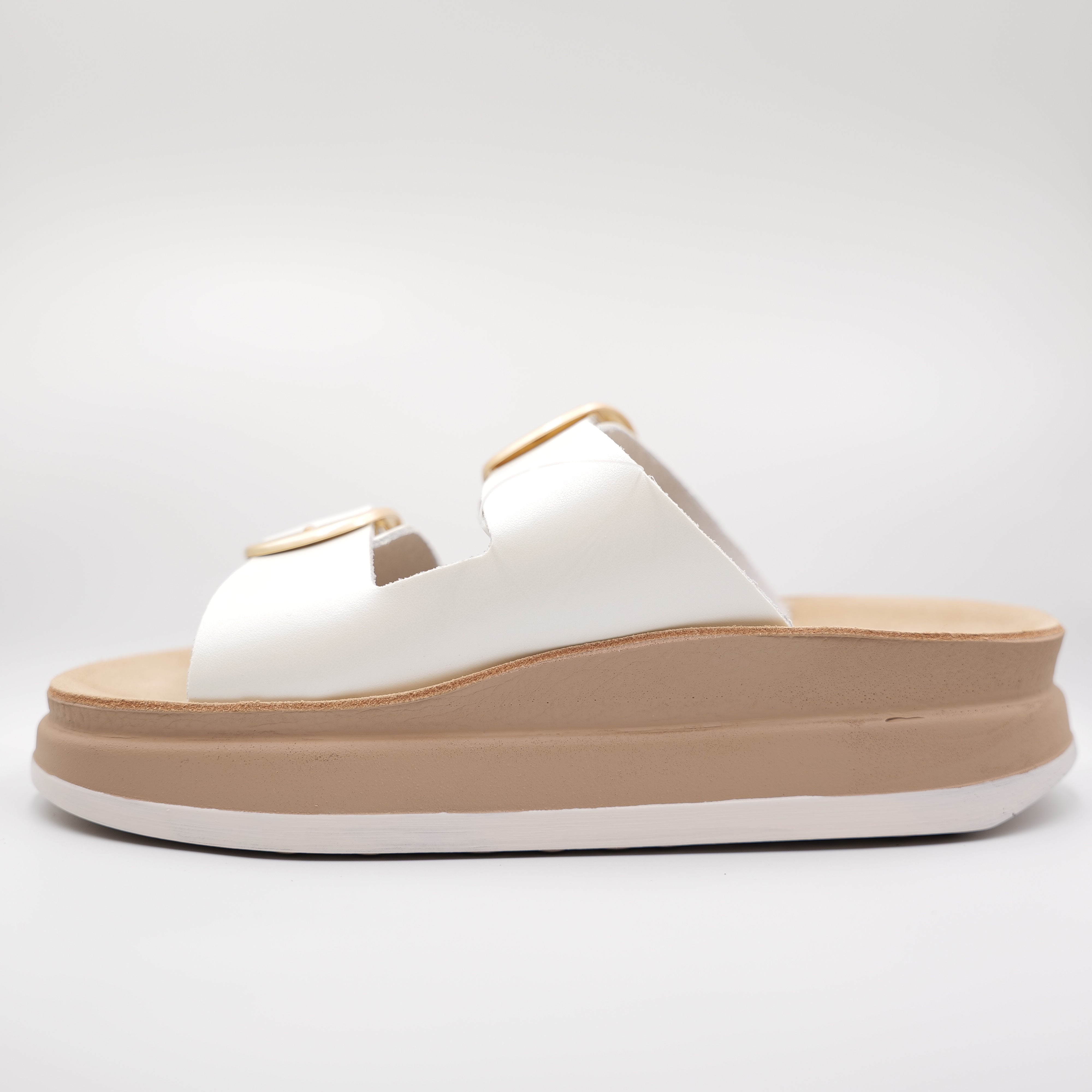 Fantasy sandals - Ciabattine in pelle con fibbie