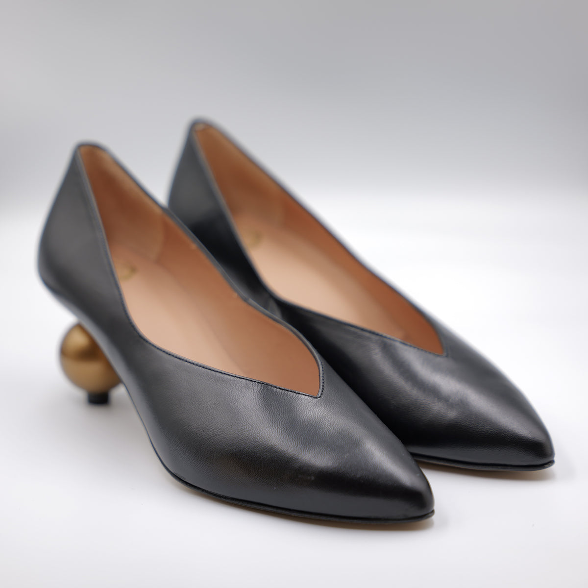 Ora - Décolleté in pelle nera