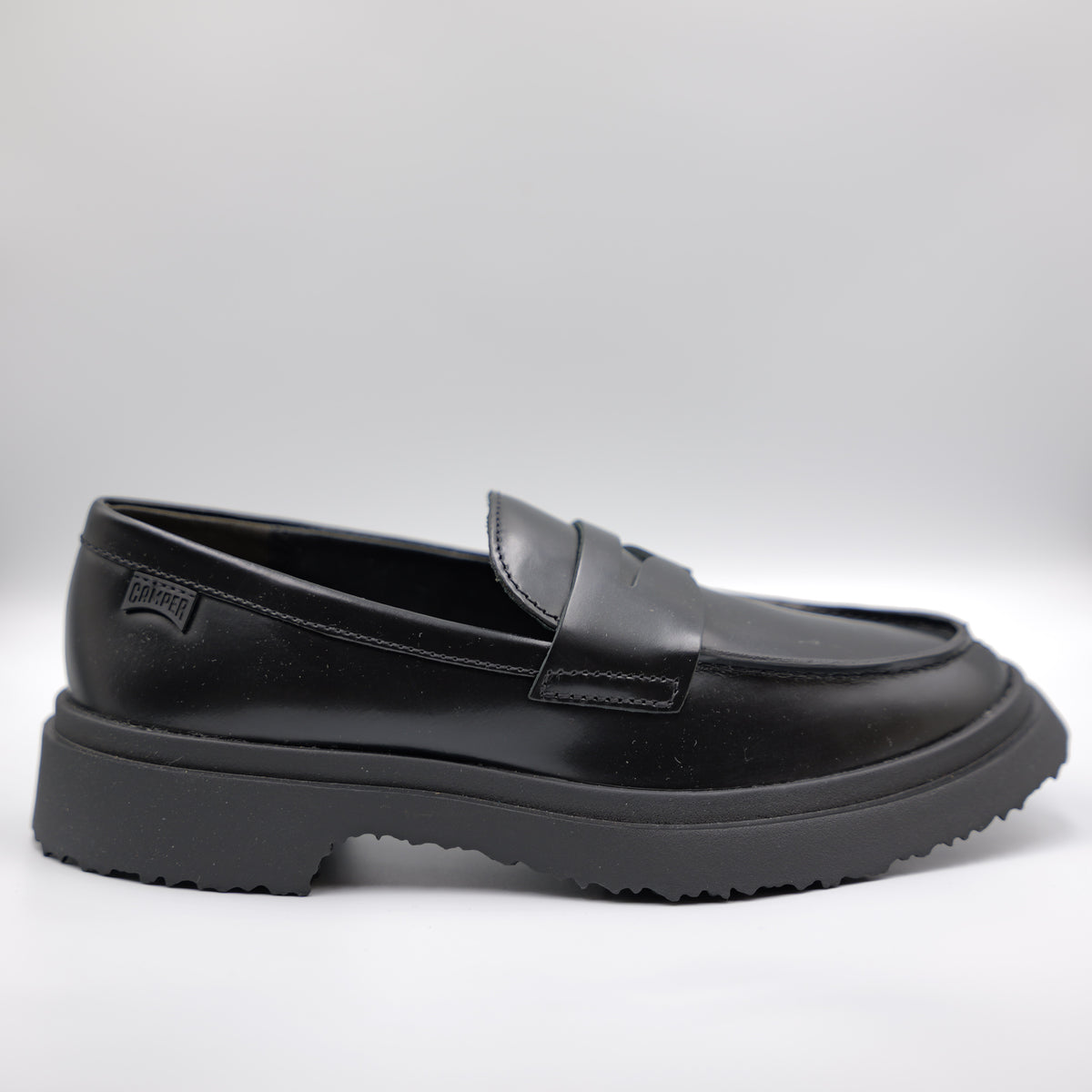 Camper-mocassino in pelle nero