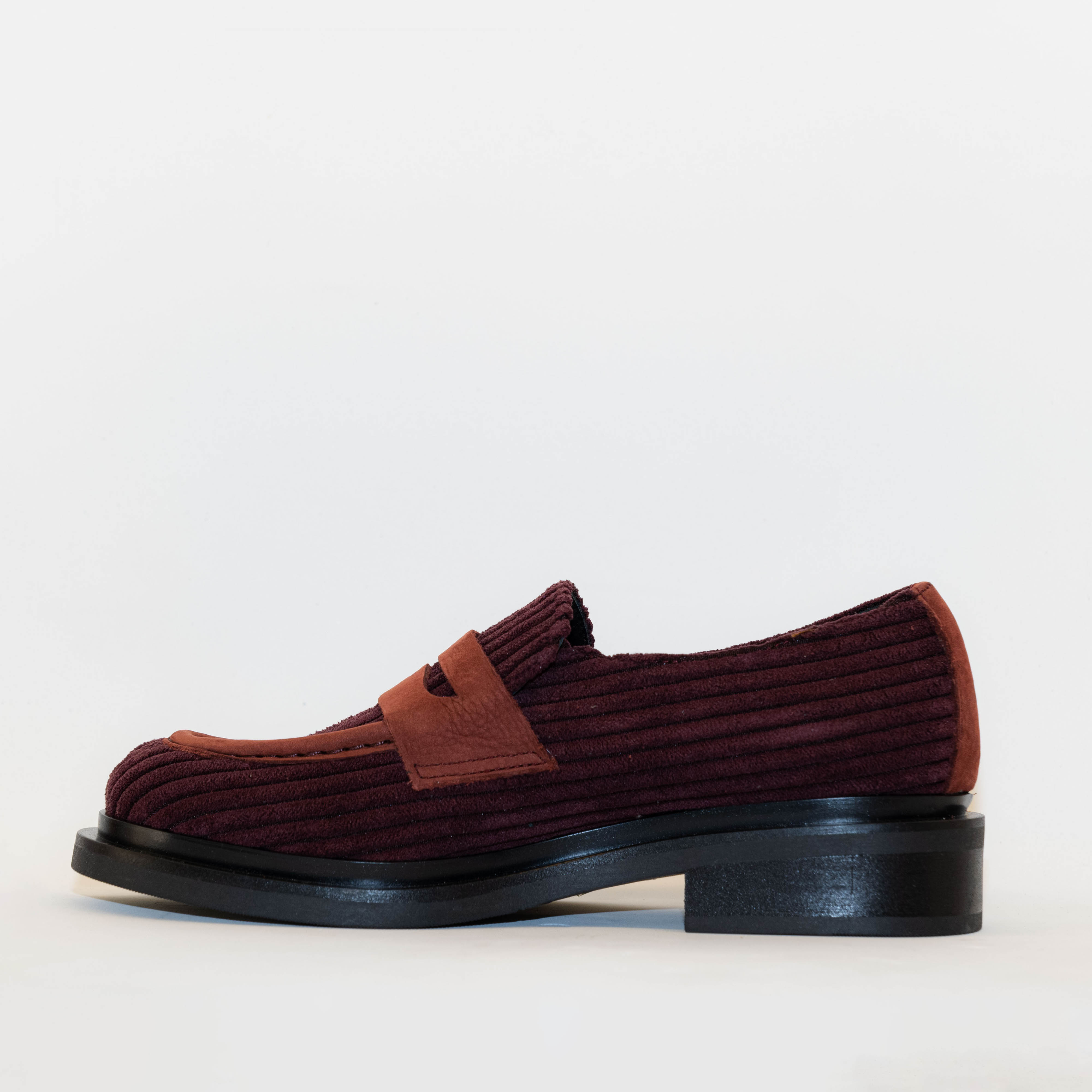 Civico quattordici - Mocassini in velluto fondo in gomma