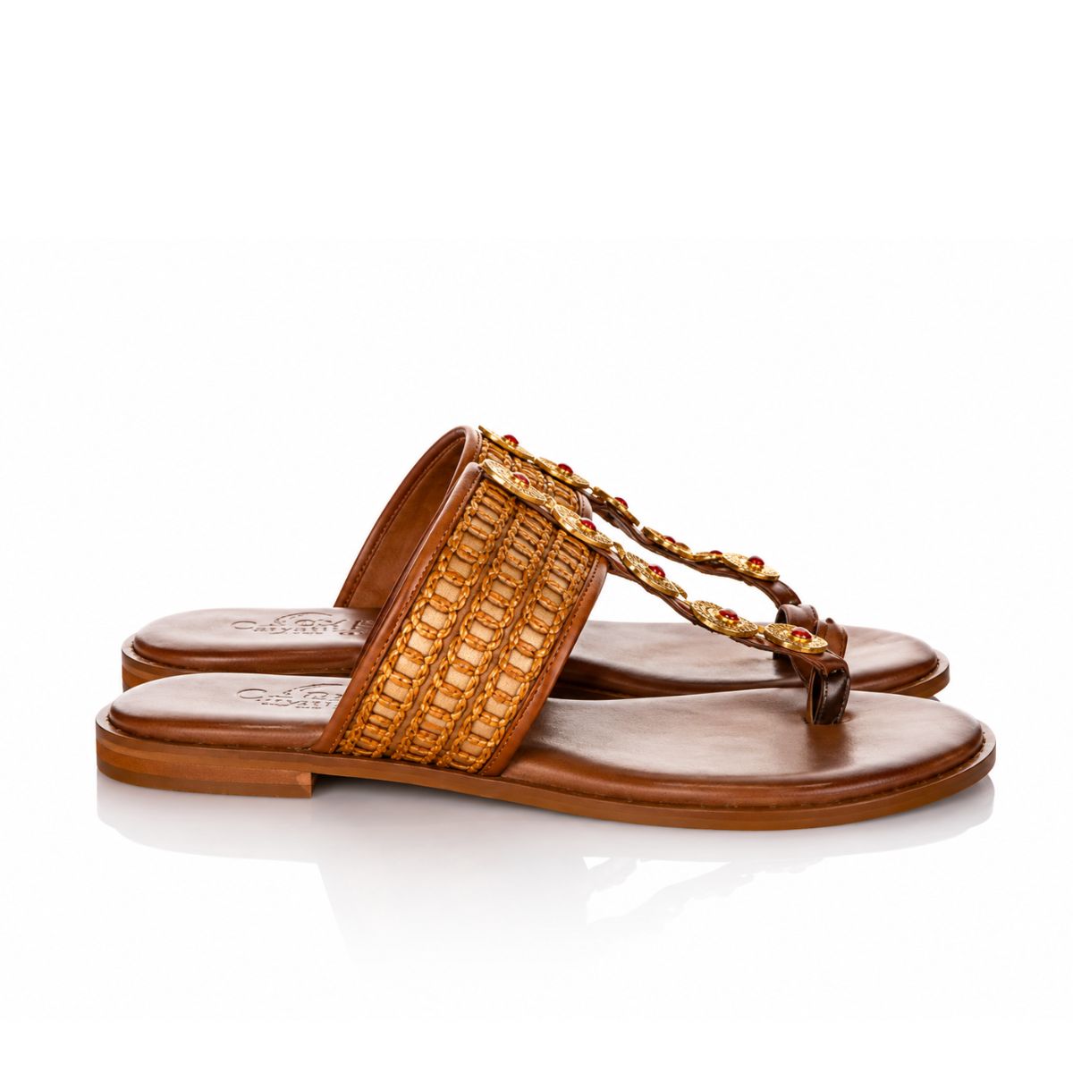 Caryatis Sonia - Sandali in pelle Brown
