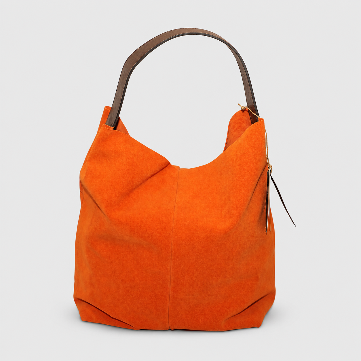 Soho Bags - Shopping Morbida in Camoscio Arancio