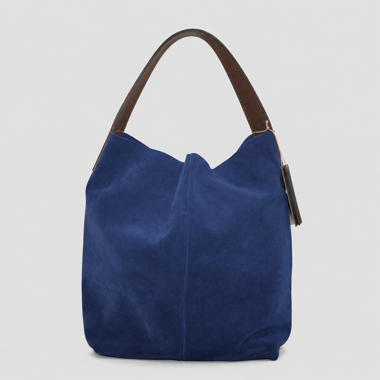 Soho Bags - Shopping Morbida in Camoscio Blu