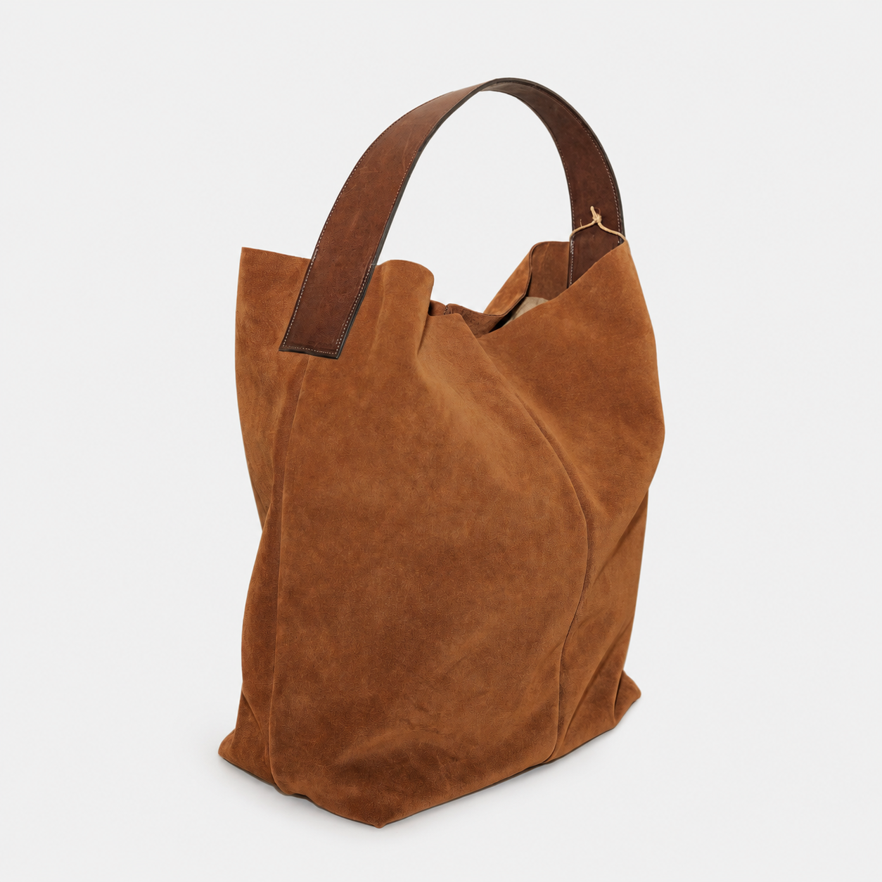 Soho Bags - Shopping Morbida in Camoscio Cuoio