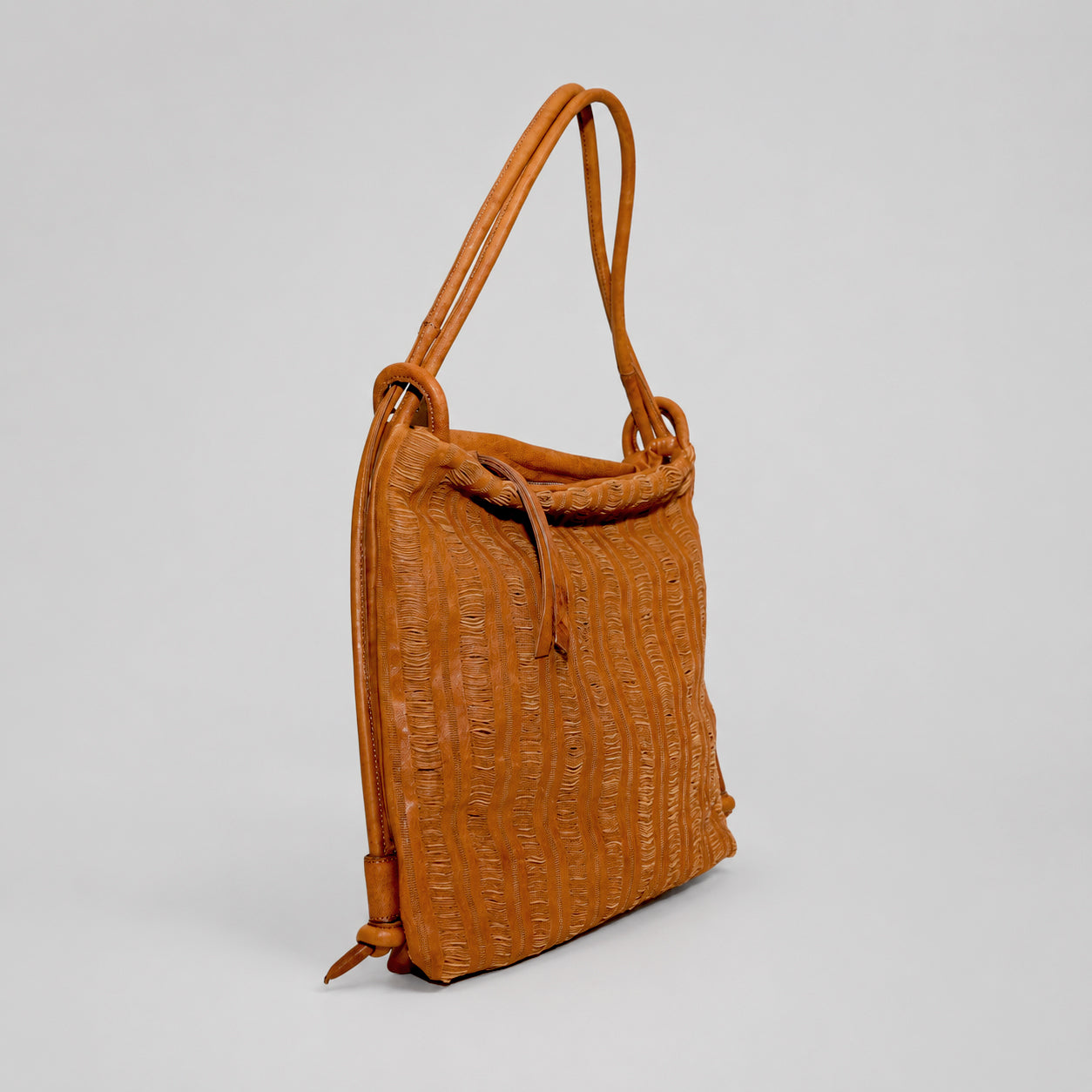 Soho Bags – Borsa a Spalla in Pelle Testurizzata Cuoio
