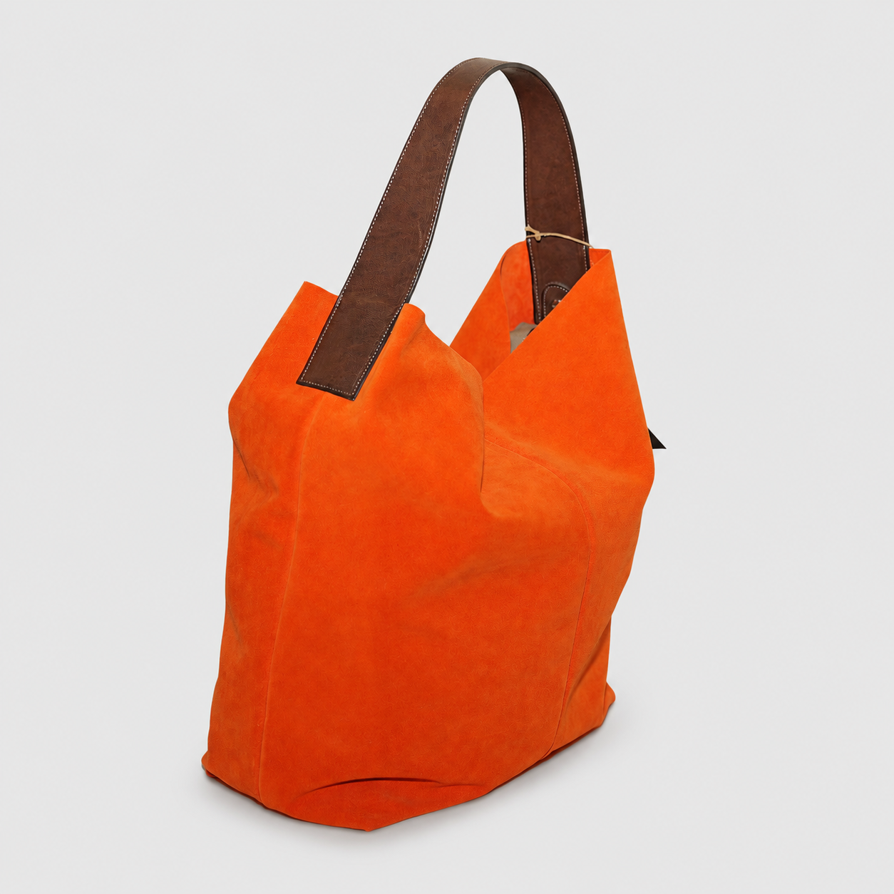 Soho Bags - Shopping Morbida in Camoscio Arancio