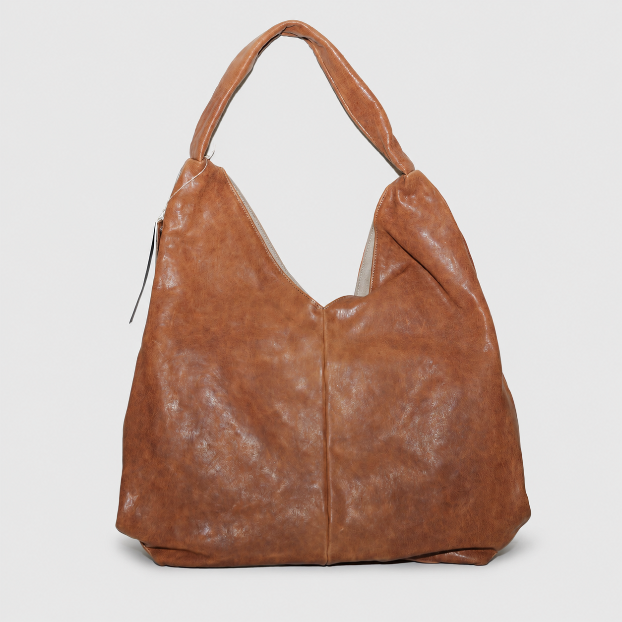 Soho Bags - Maxi Hobo Bag in Pelle Cuoio