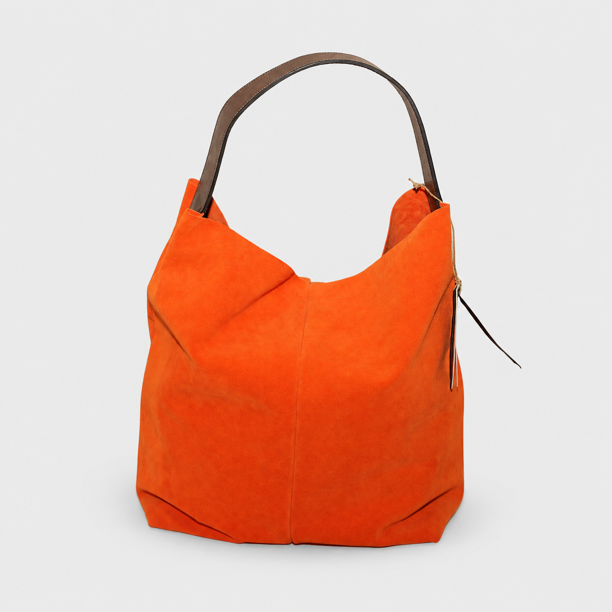 Soho Bags - Shopping Morbida in Camoscio Arancio