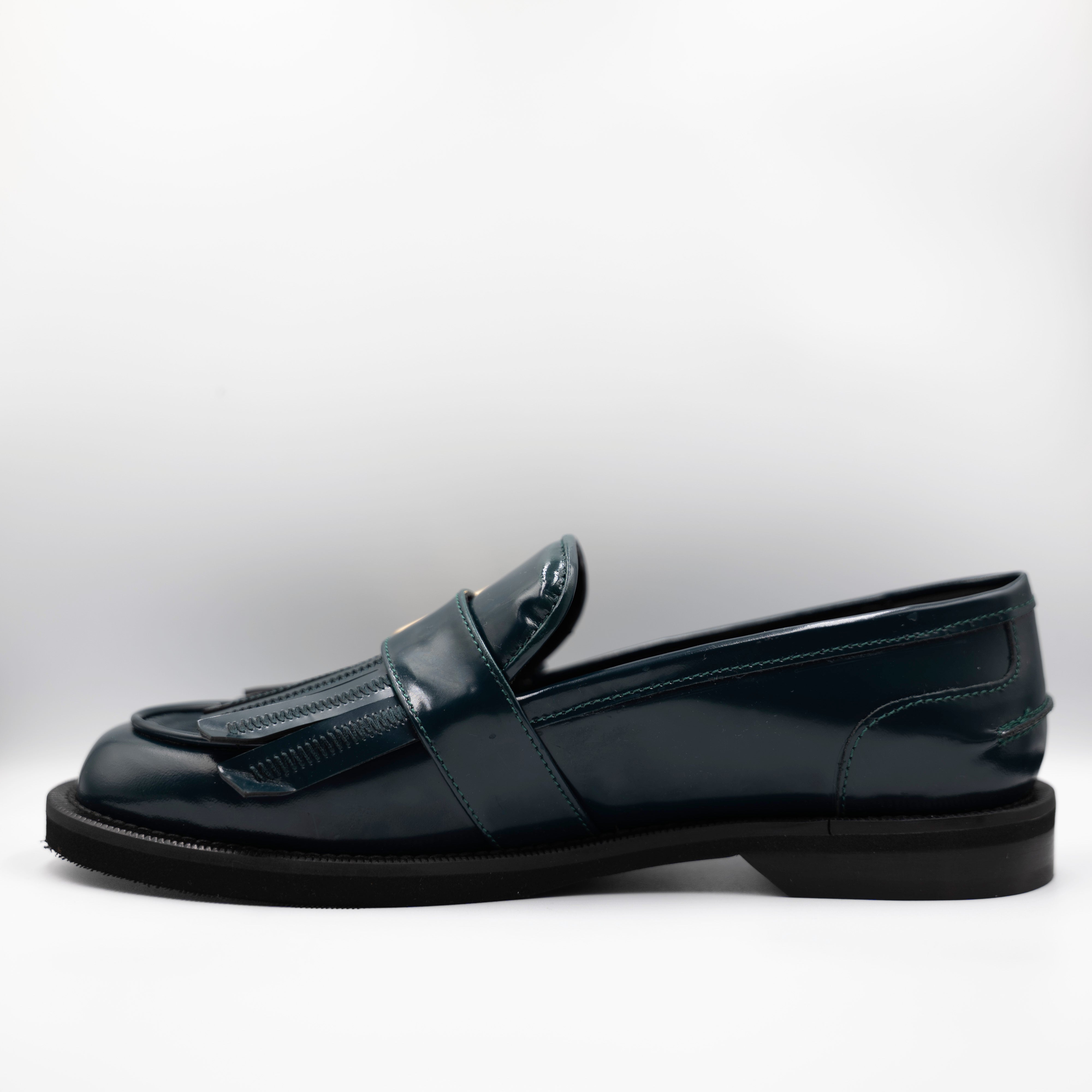 Eva Luna - Mocassini in pelle abrasivata con frange