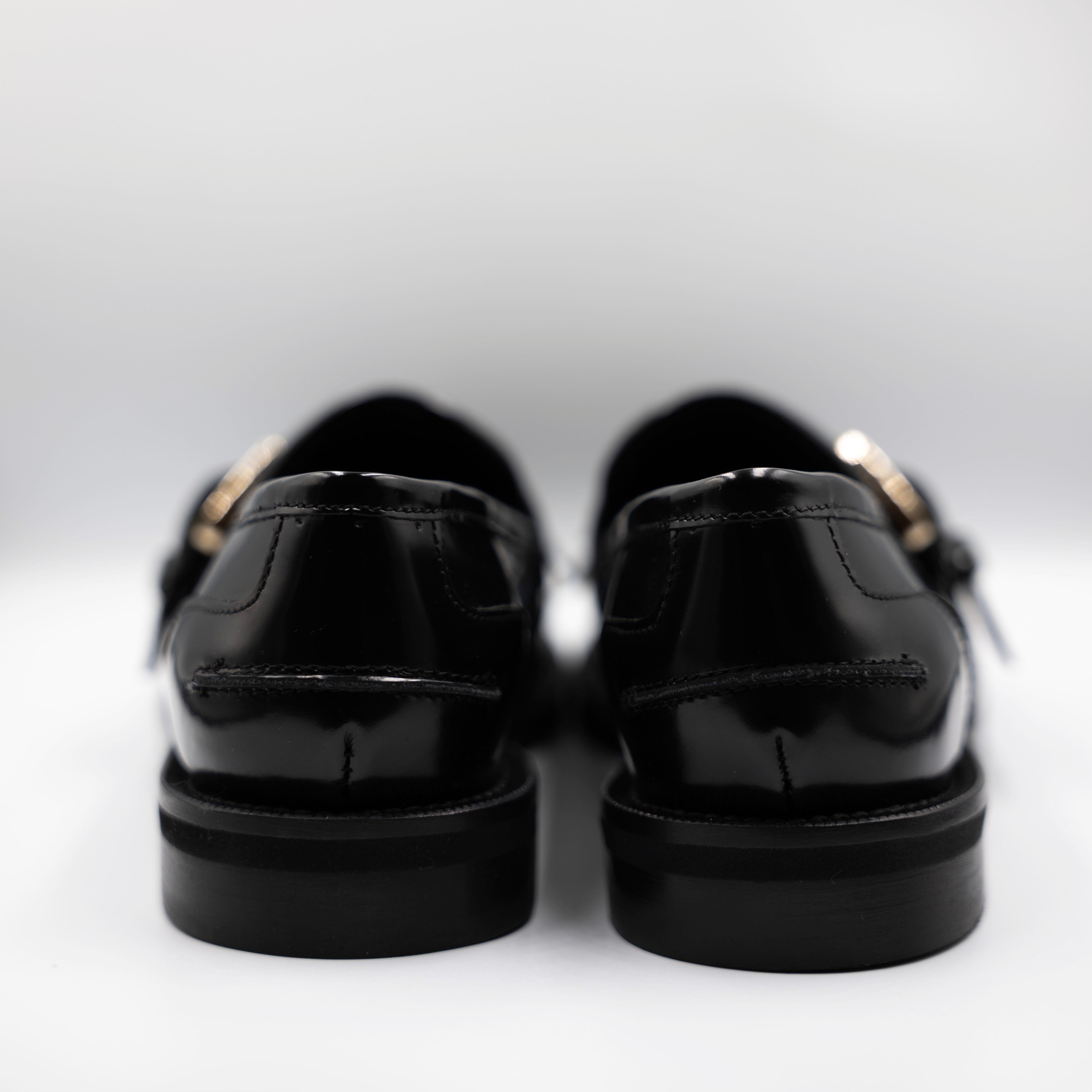 Eva Luna - Mocassini in pelle abrasivata con frange