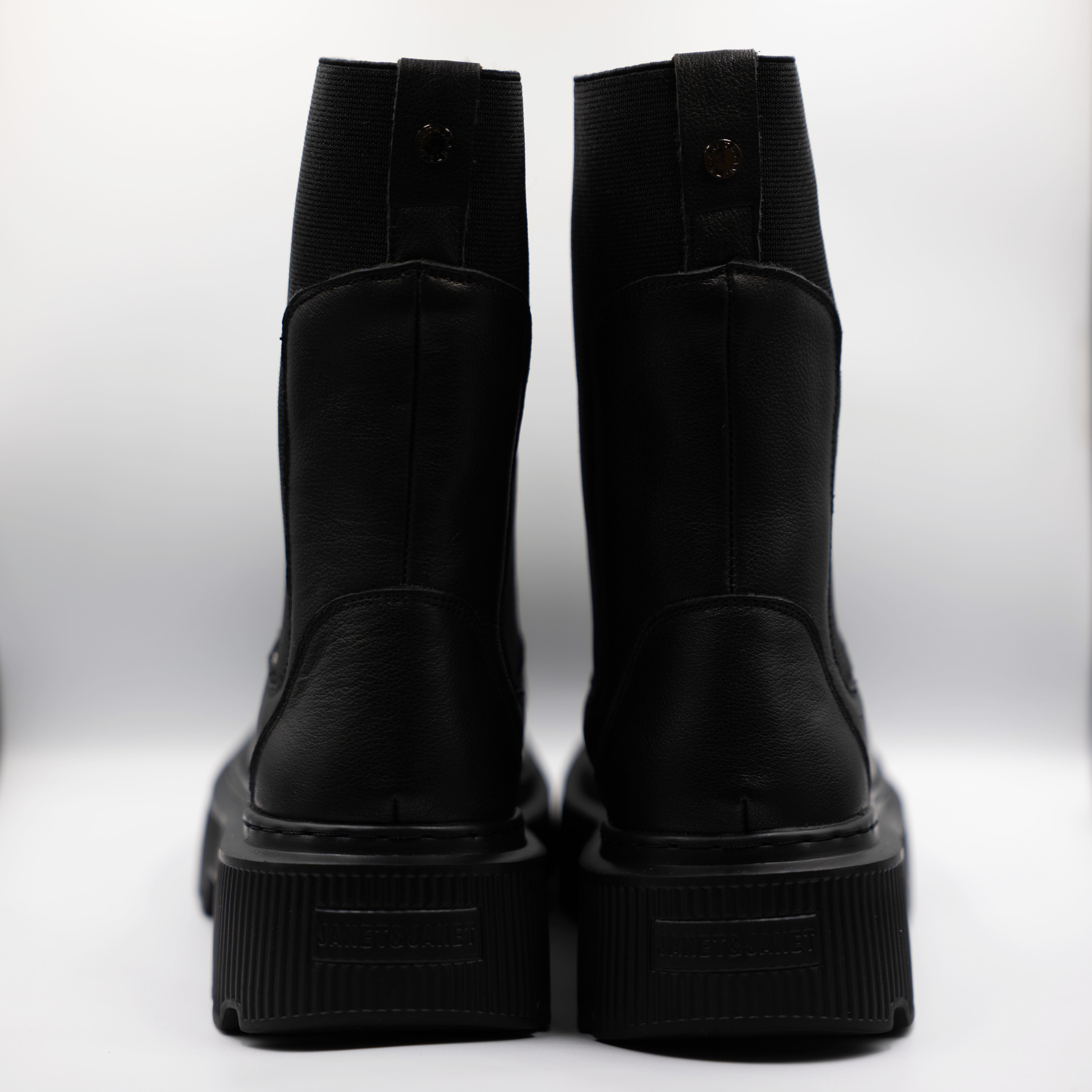 Janet&Janet - Stivaletti in pelle con elastici