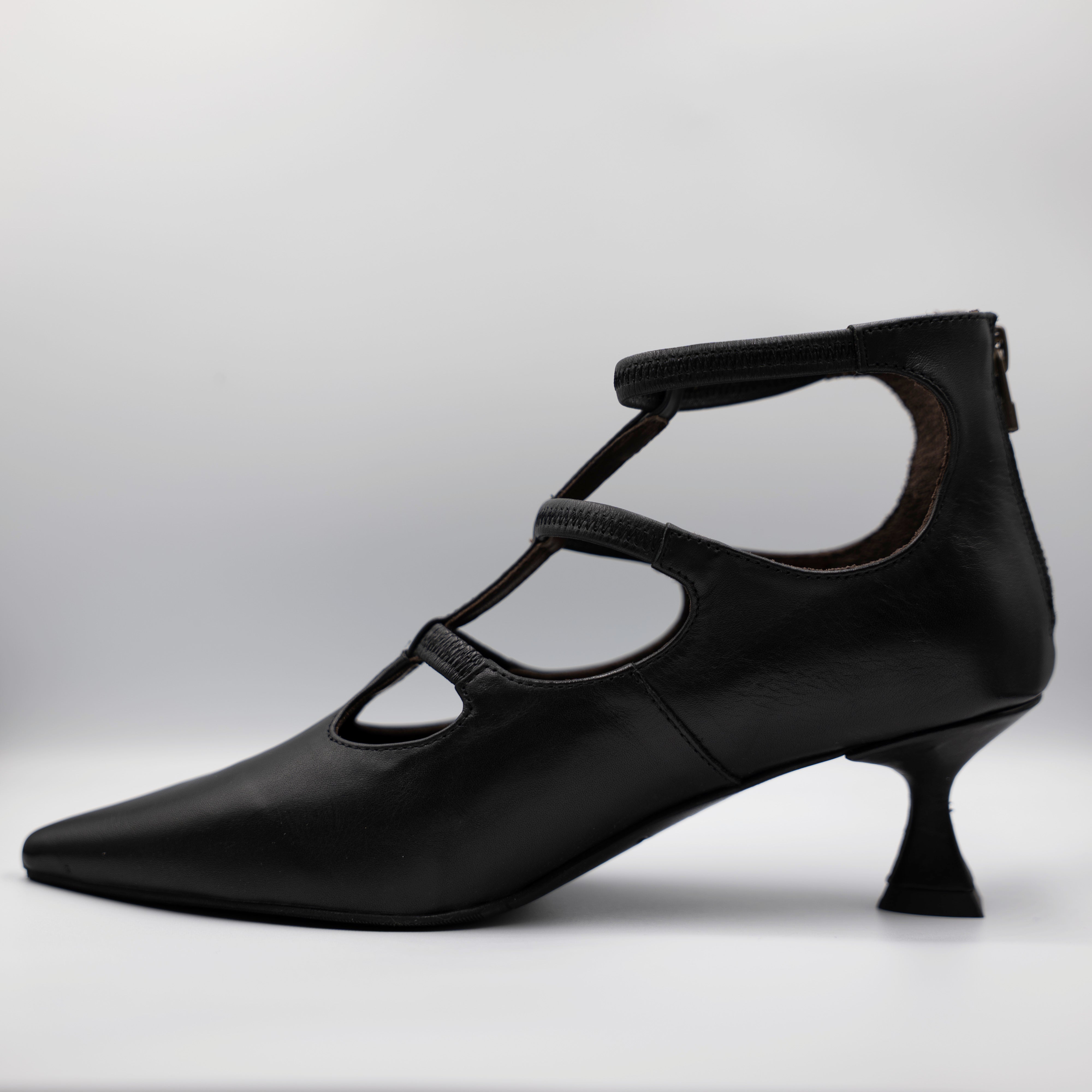 La Vitrina - Décolleté in pelle con zip