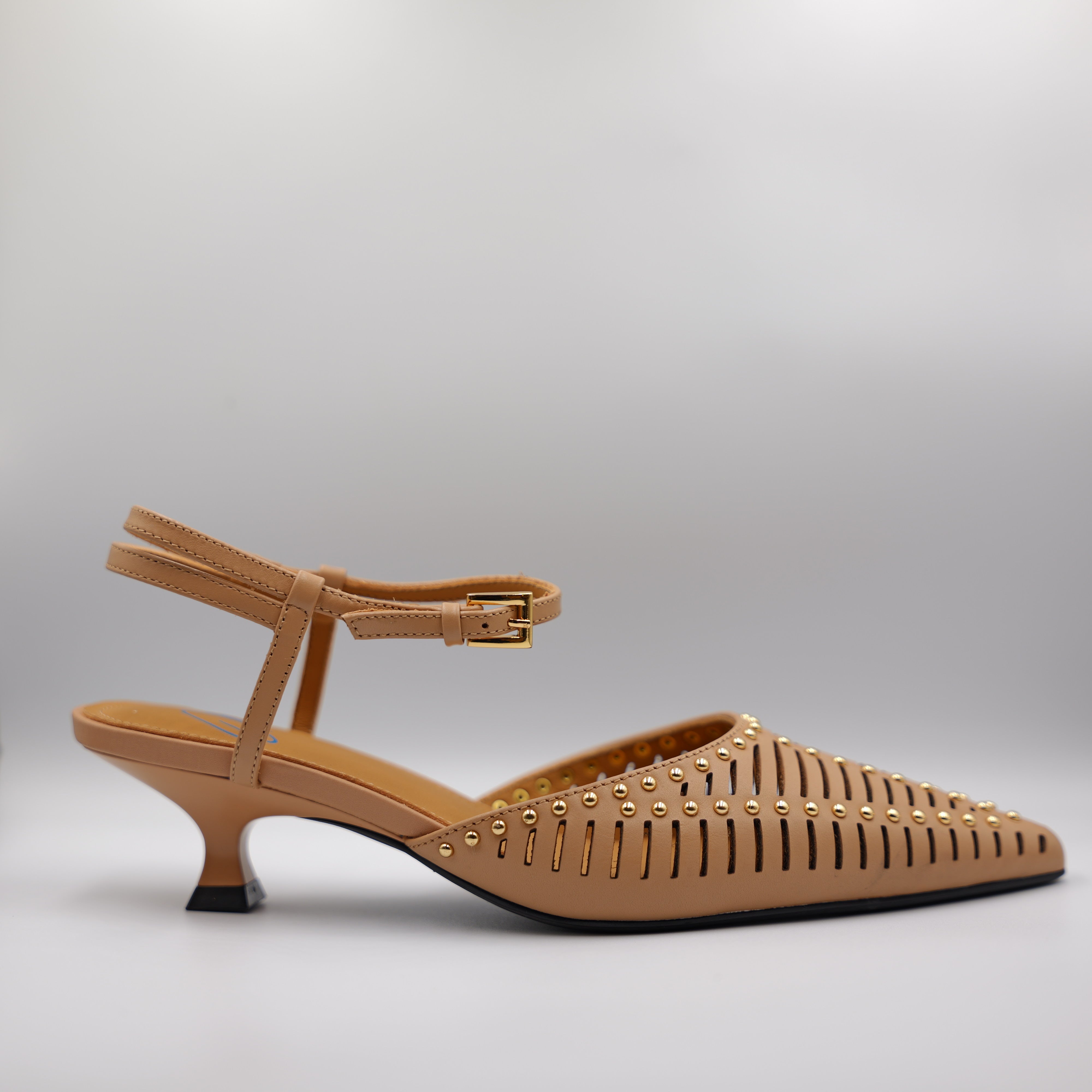 Miss Olivia - Slingback in pelle con borchie