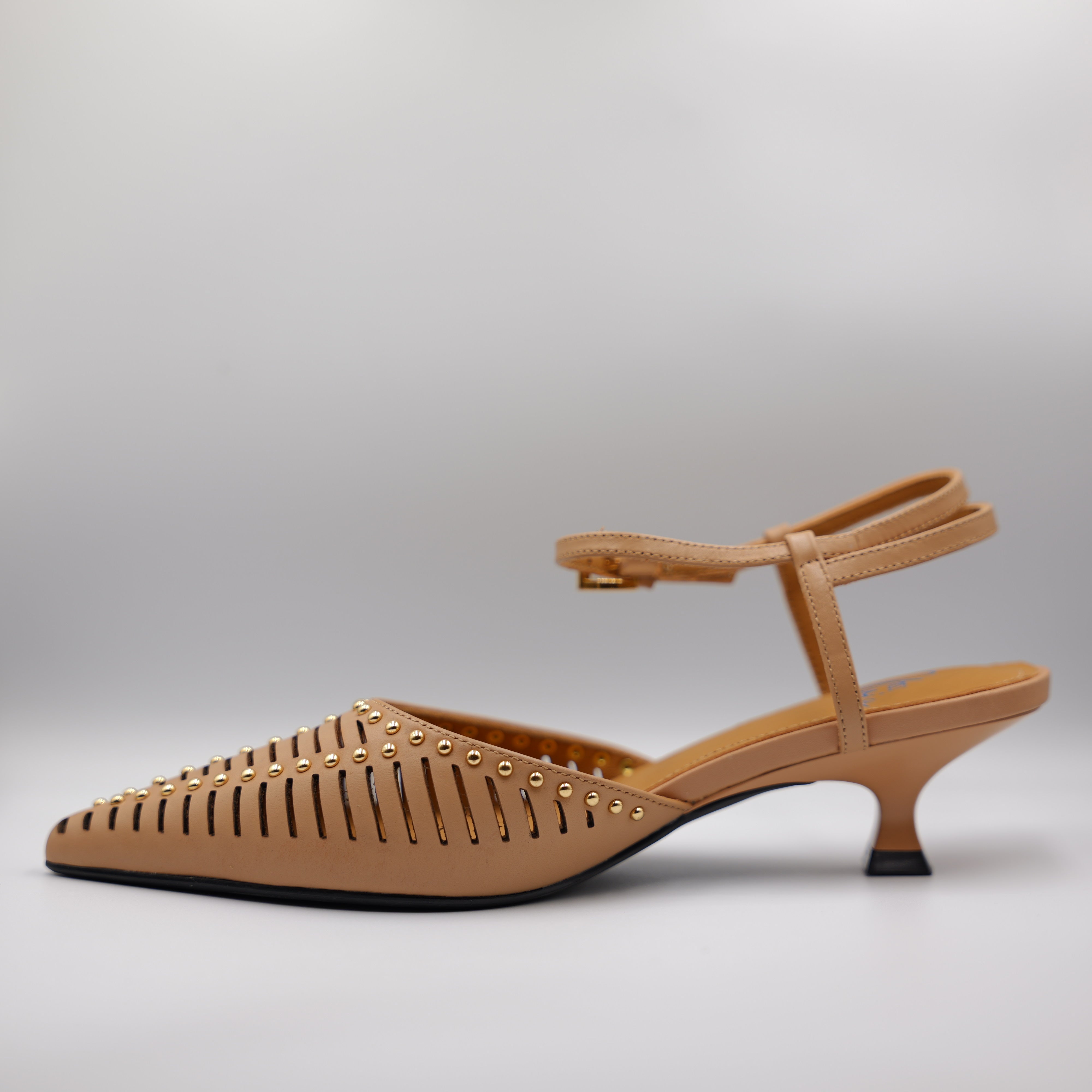 Miss Olivia - Slingback in pelle con borchie