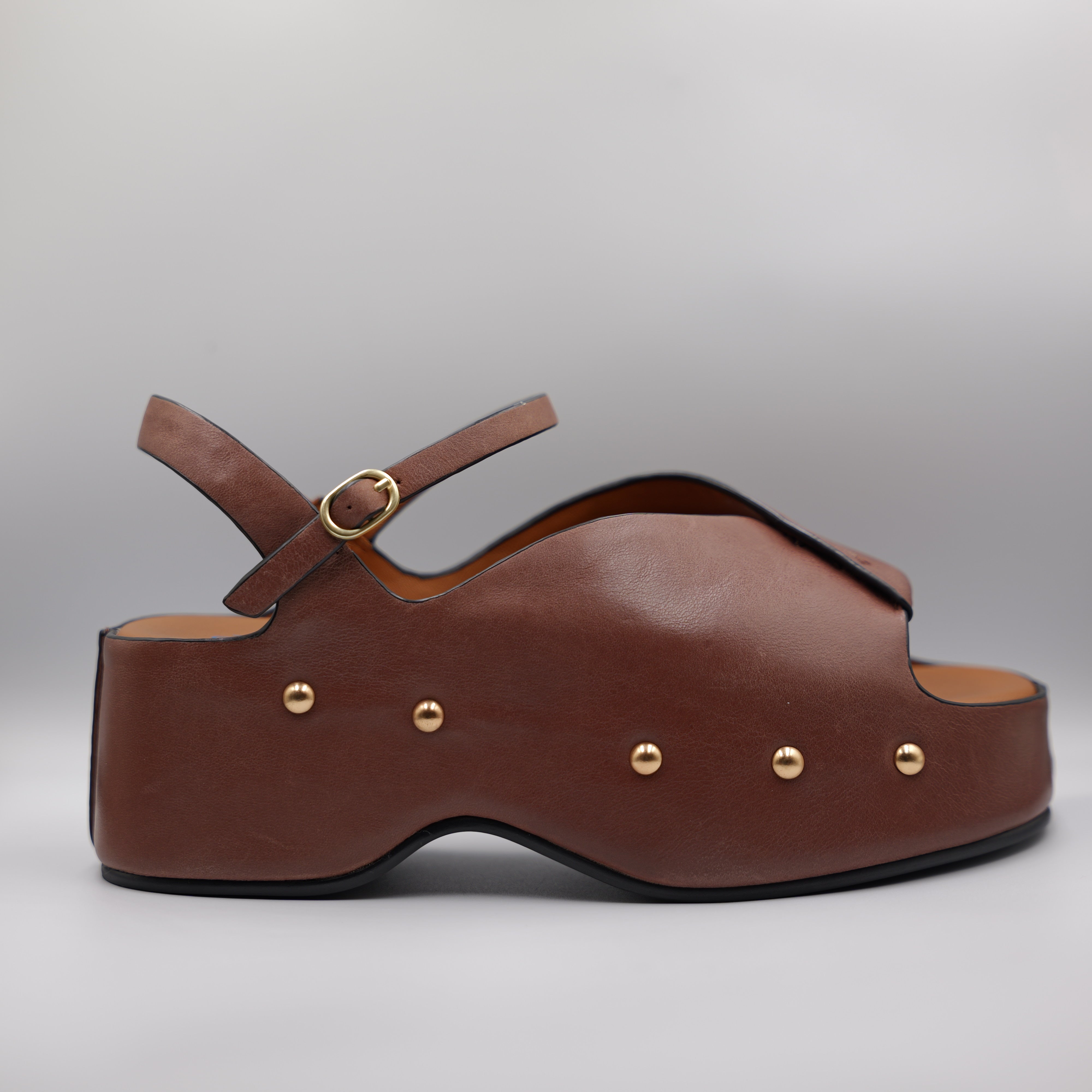 Miss Olivia - Sandalo in pelle con borchie