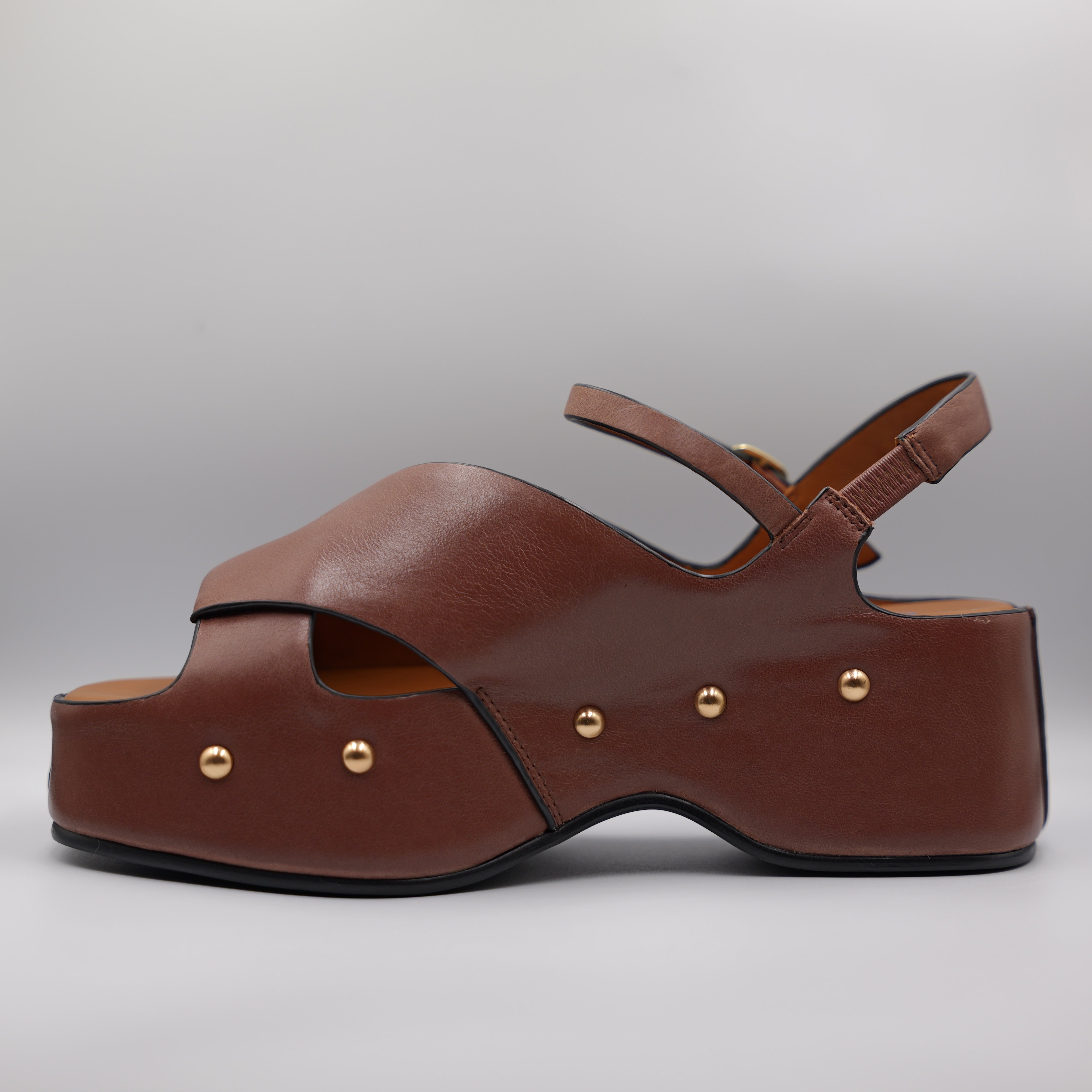 Miss Olivia - Sandalo in pelle con borchie