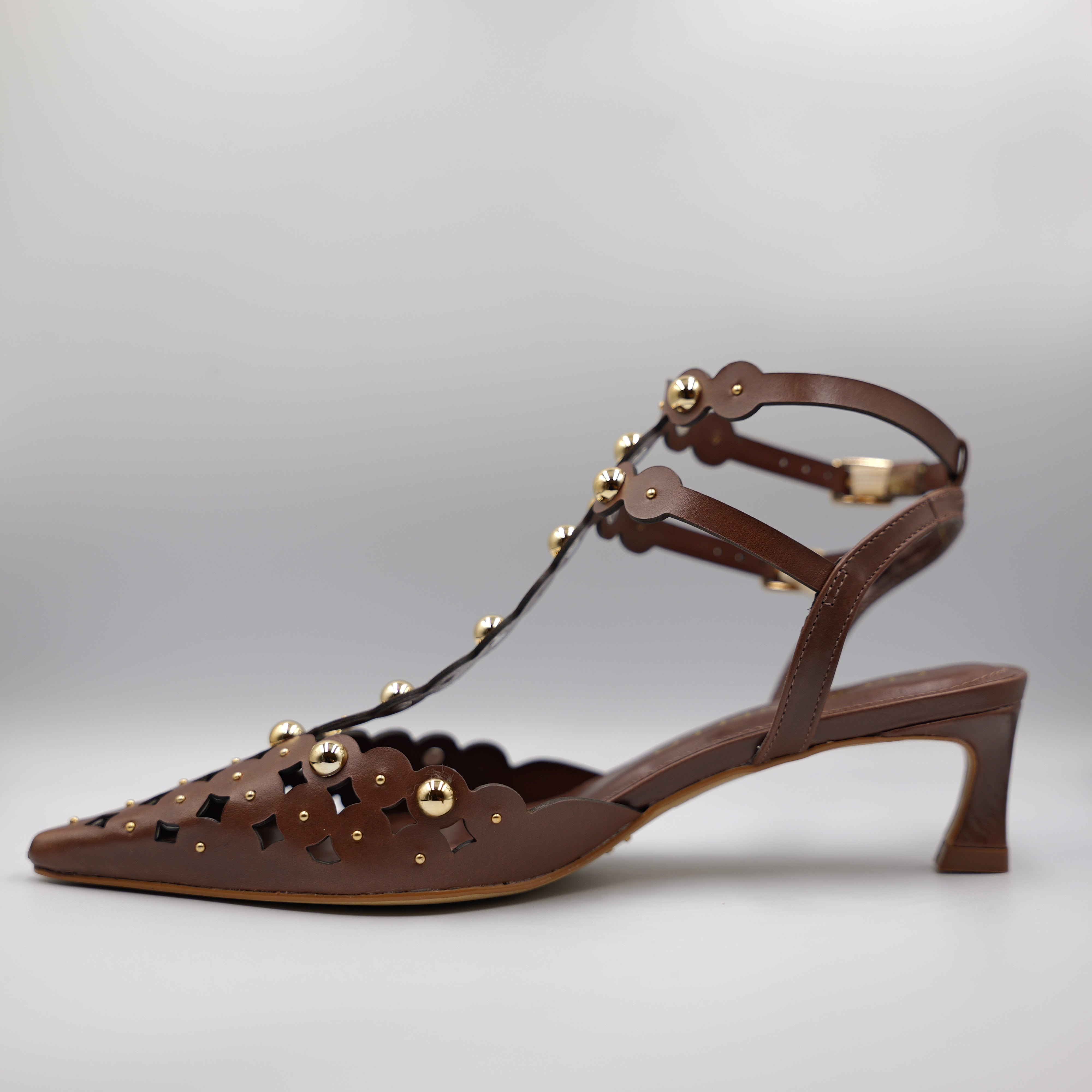 Cecconello - Slingback in pelle con borchie