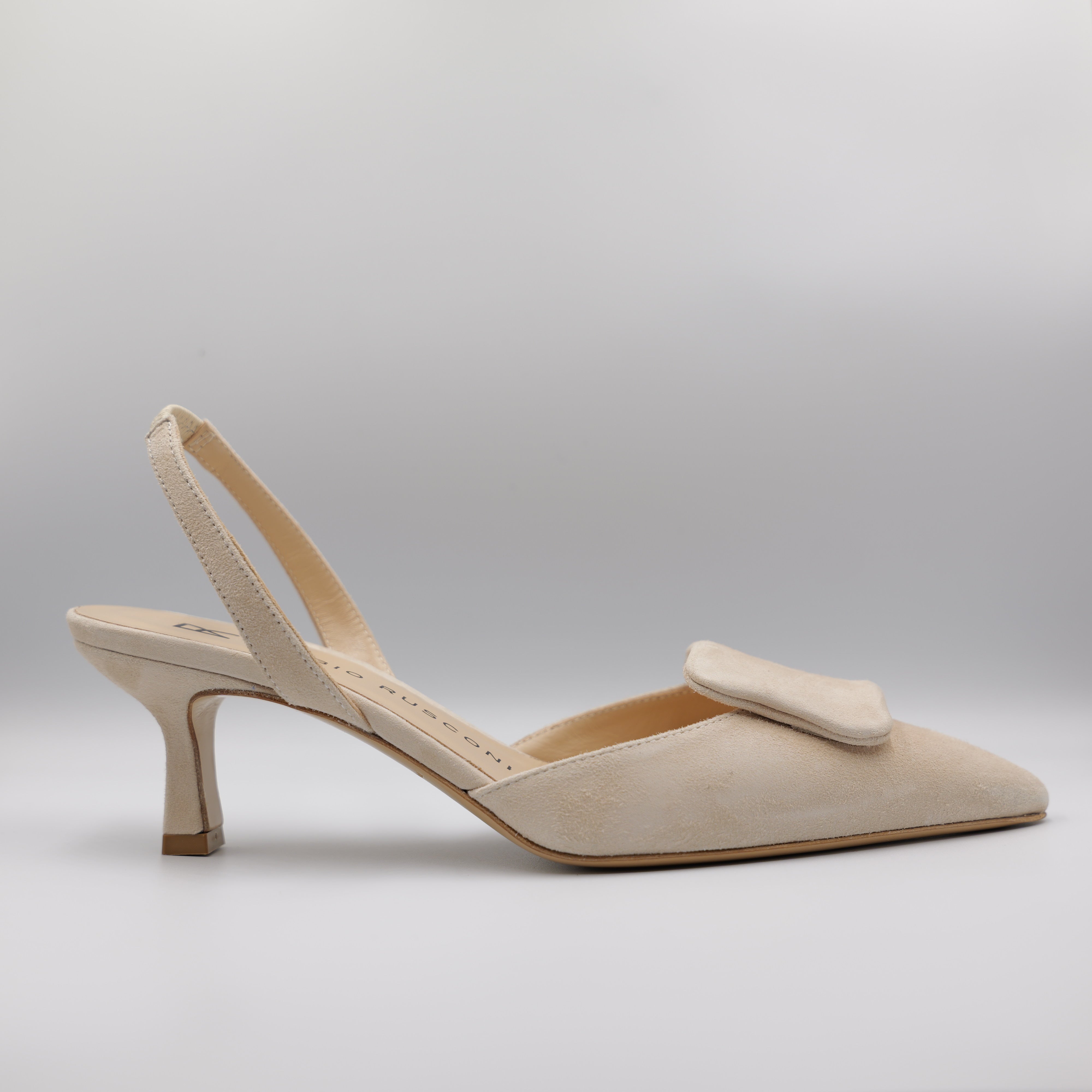 Fabio Rusconi - slingback in camoscio con elastico