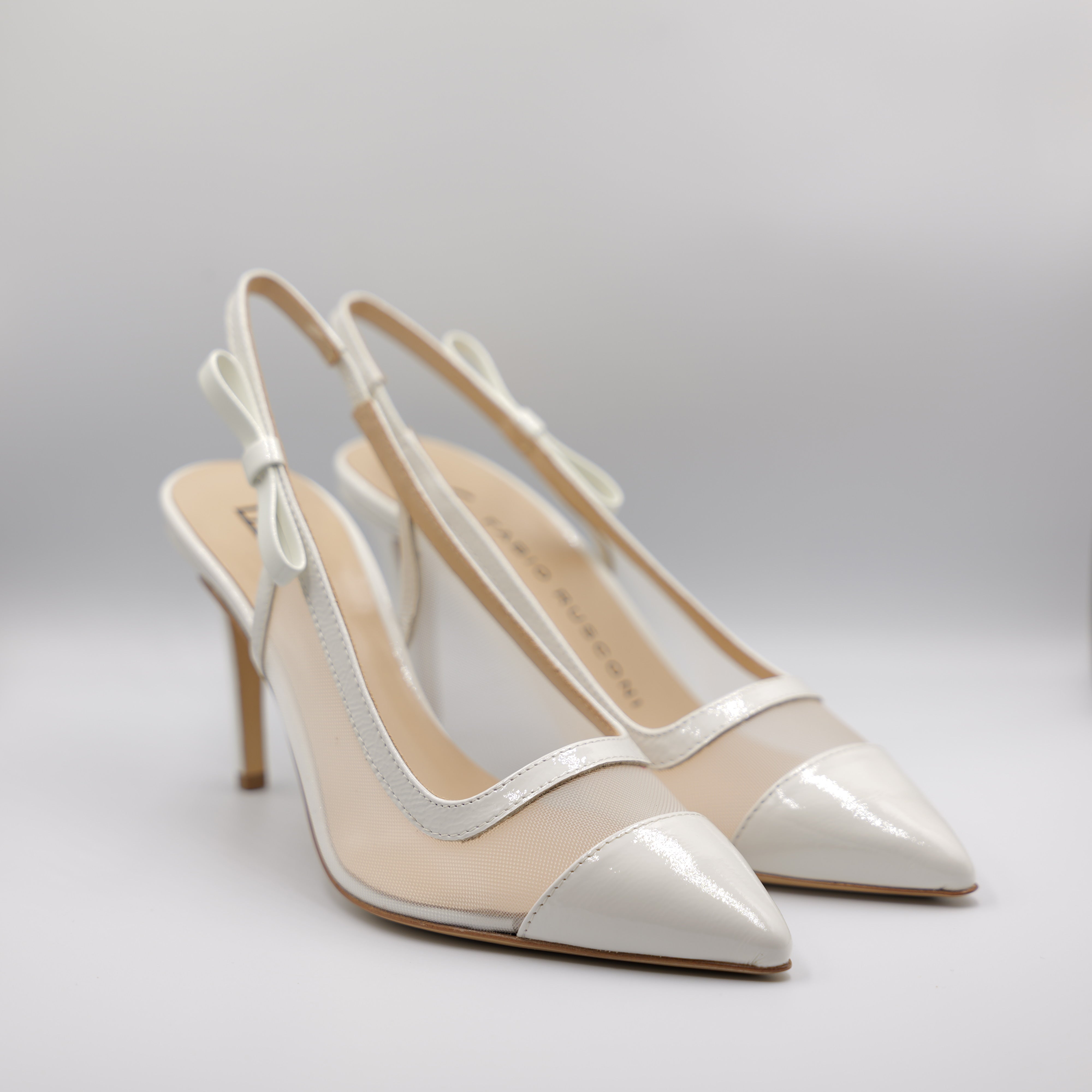 Fabio Rusconi - Slingback in vernice e rete