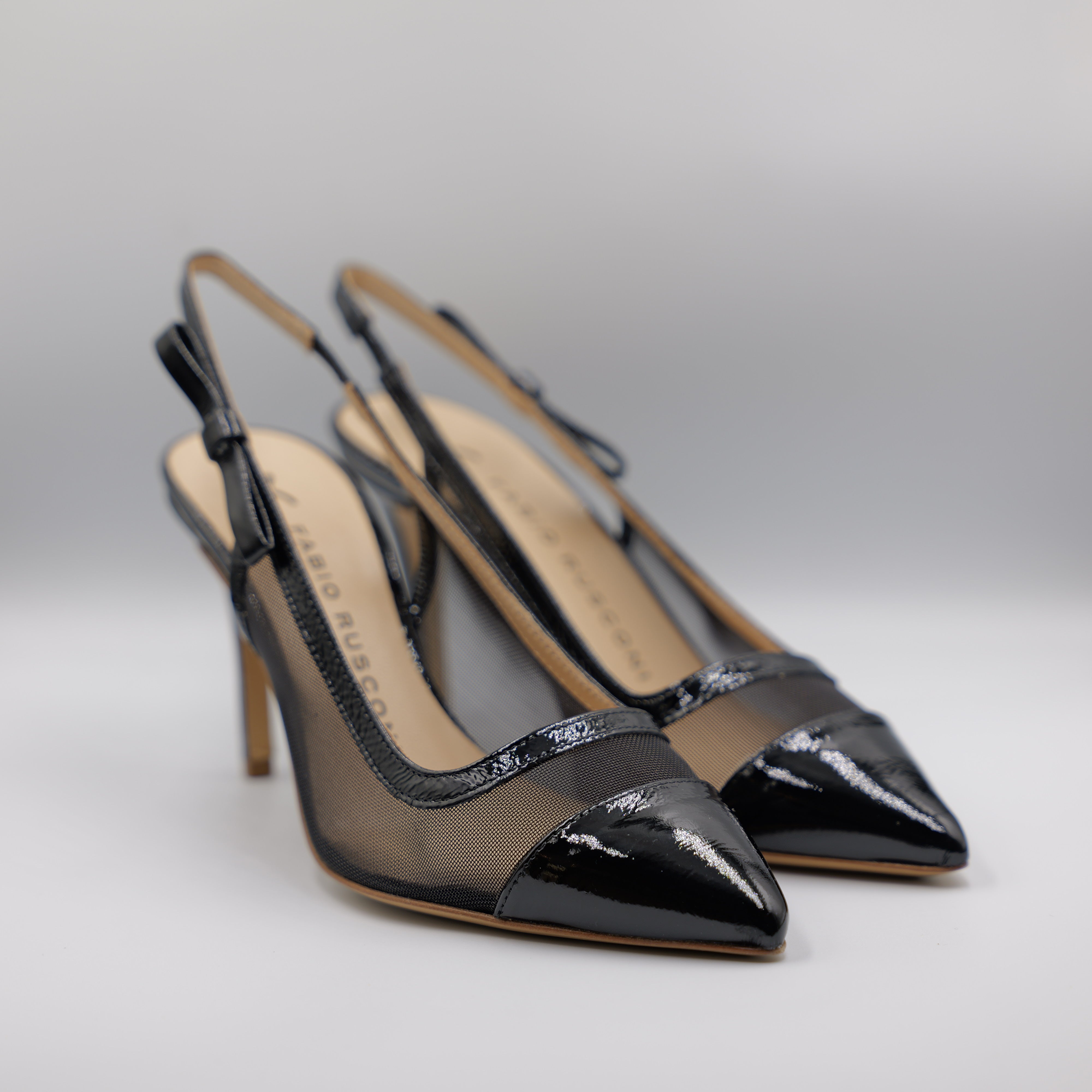 Fabio Rusconi - Slingback in vernice e reta con elastico