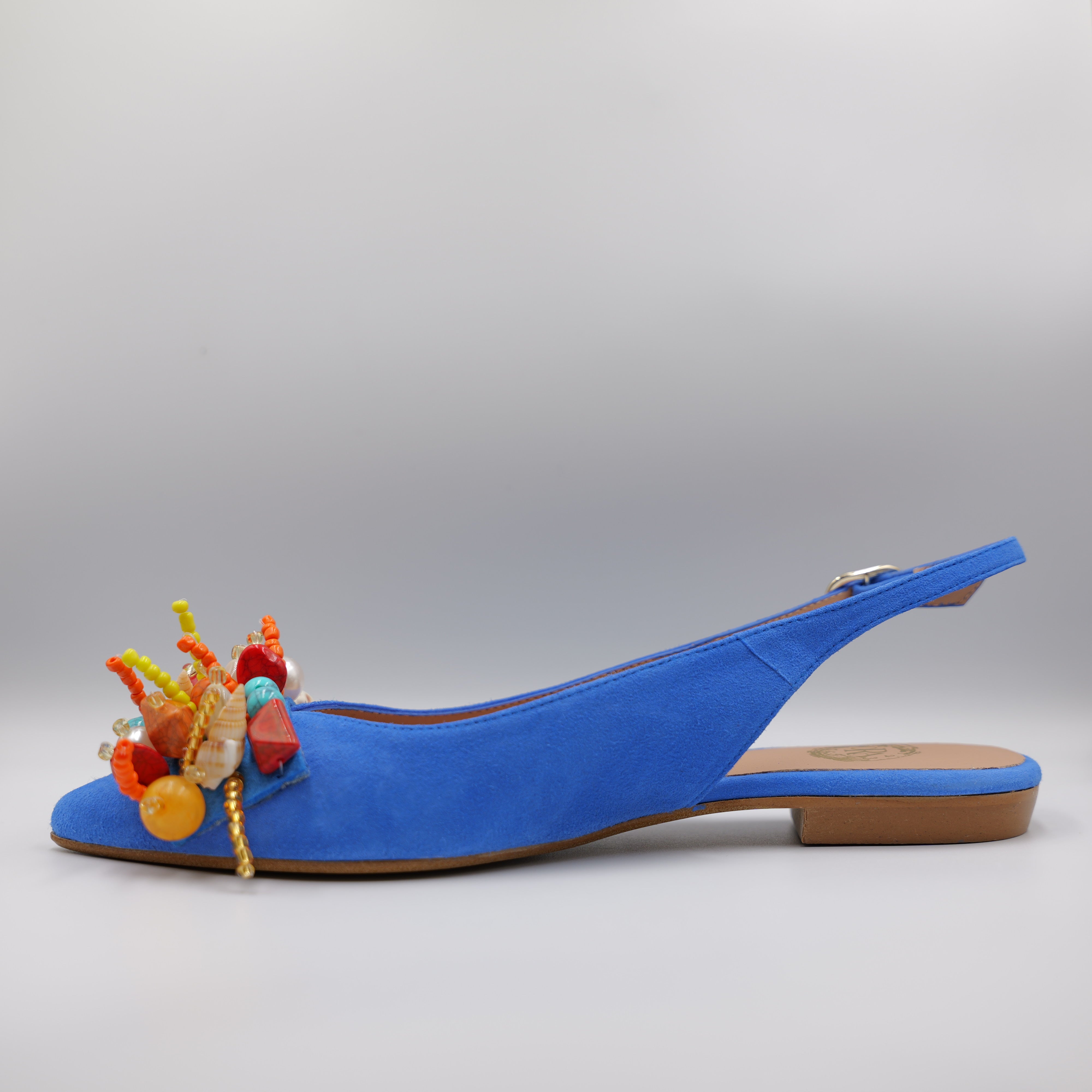 Ora - Slingback in camoscio