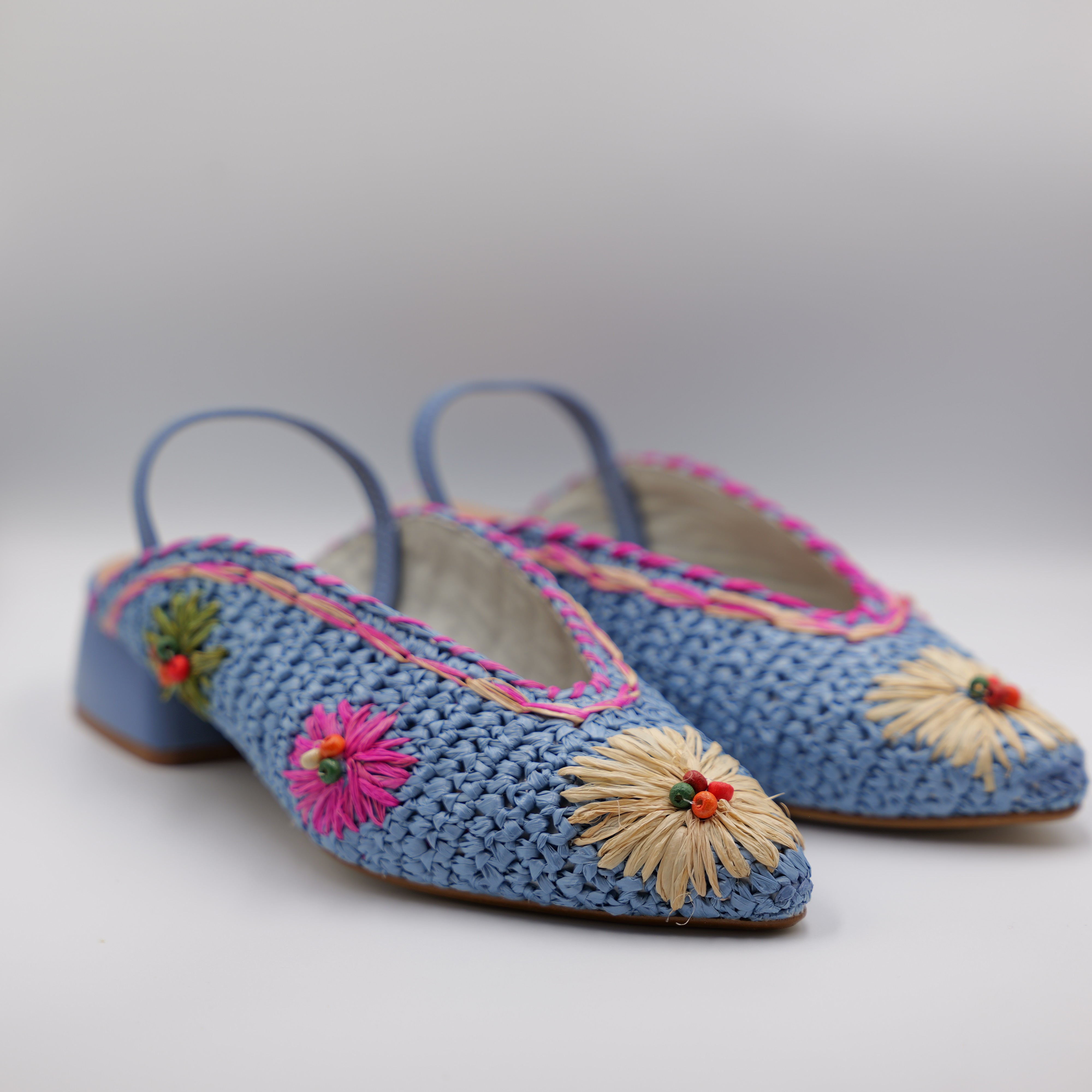 Ora - Slingback in rafia con elastico