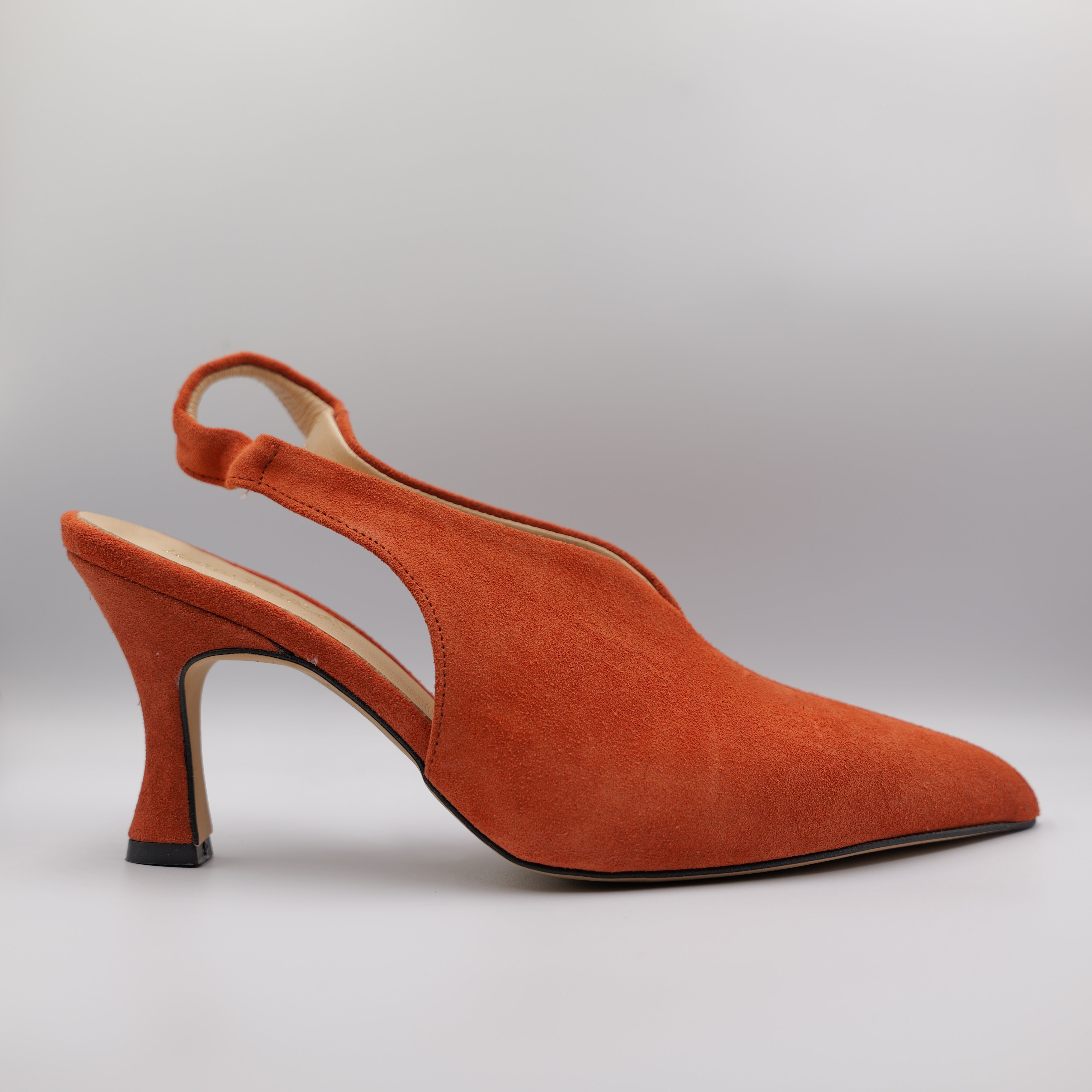 Brera - Slingback in camoscio con elastico