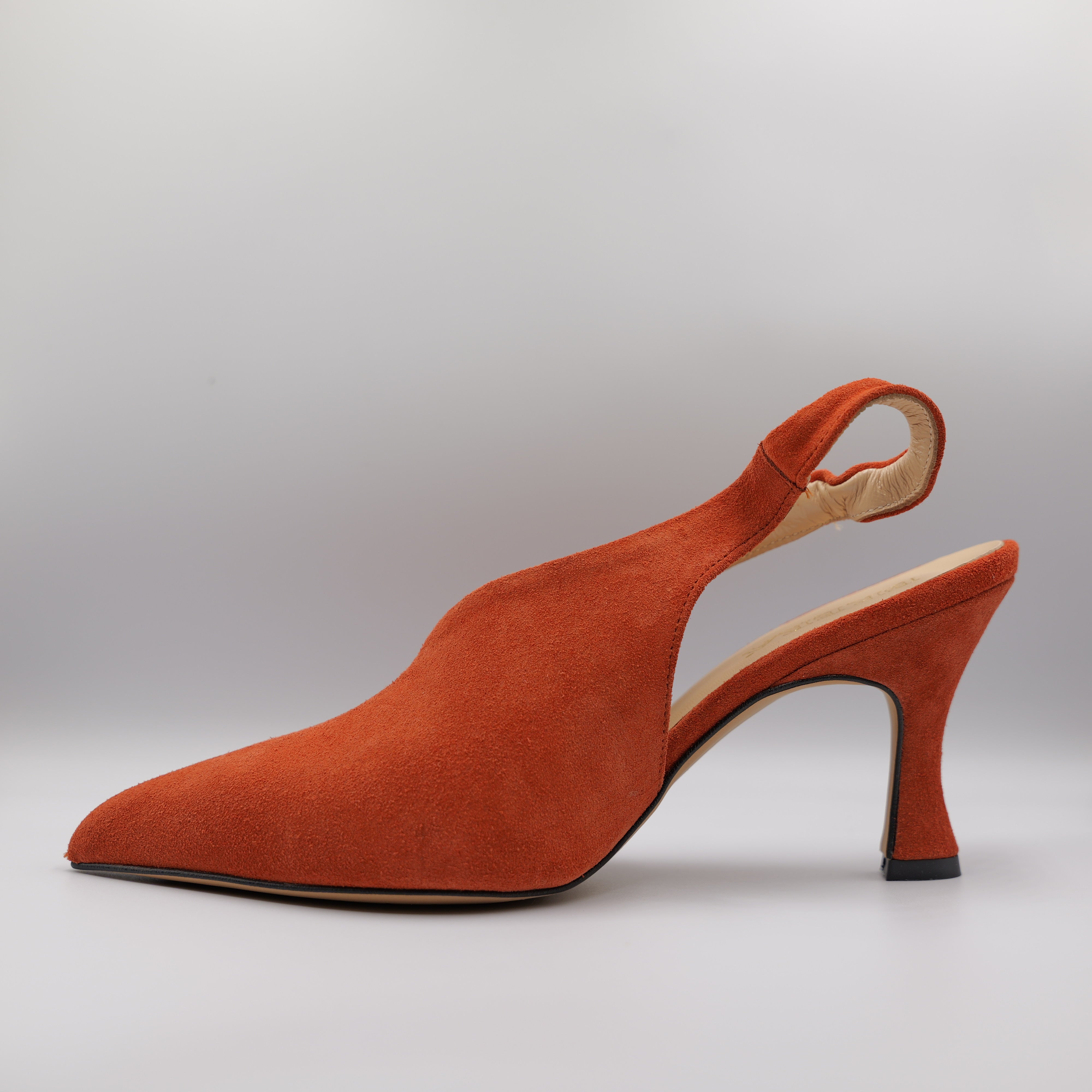 Brera - Slingback in camoscio con elastico