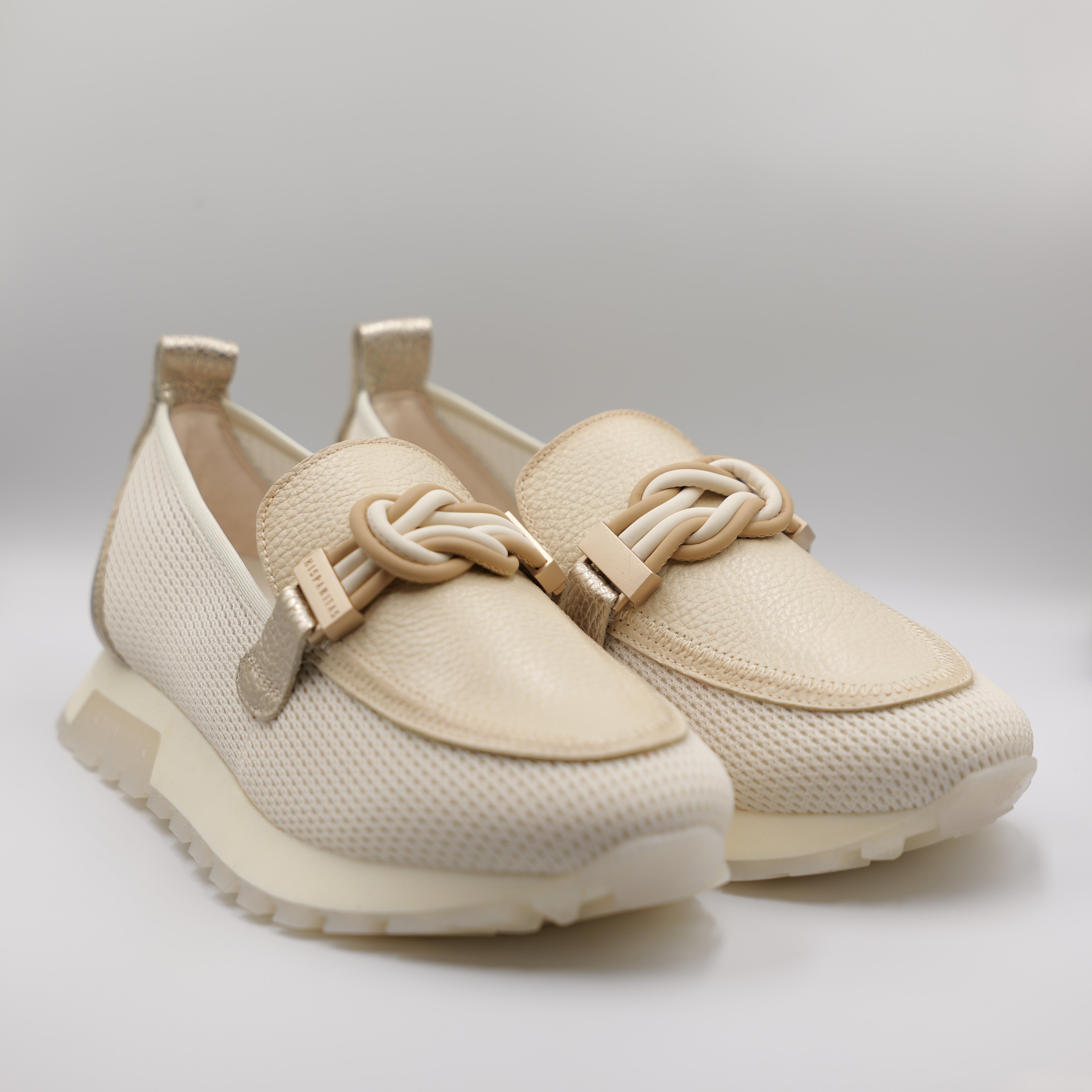 Hispanitas-mocassini pelle e tela