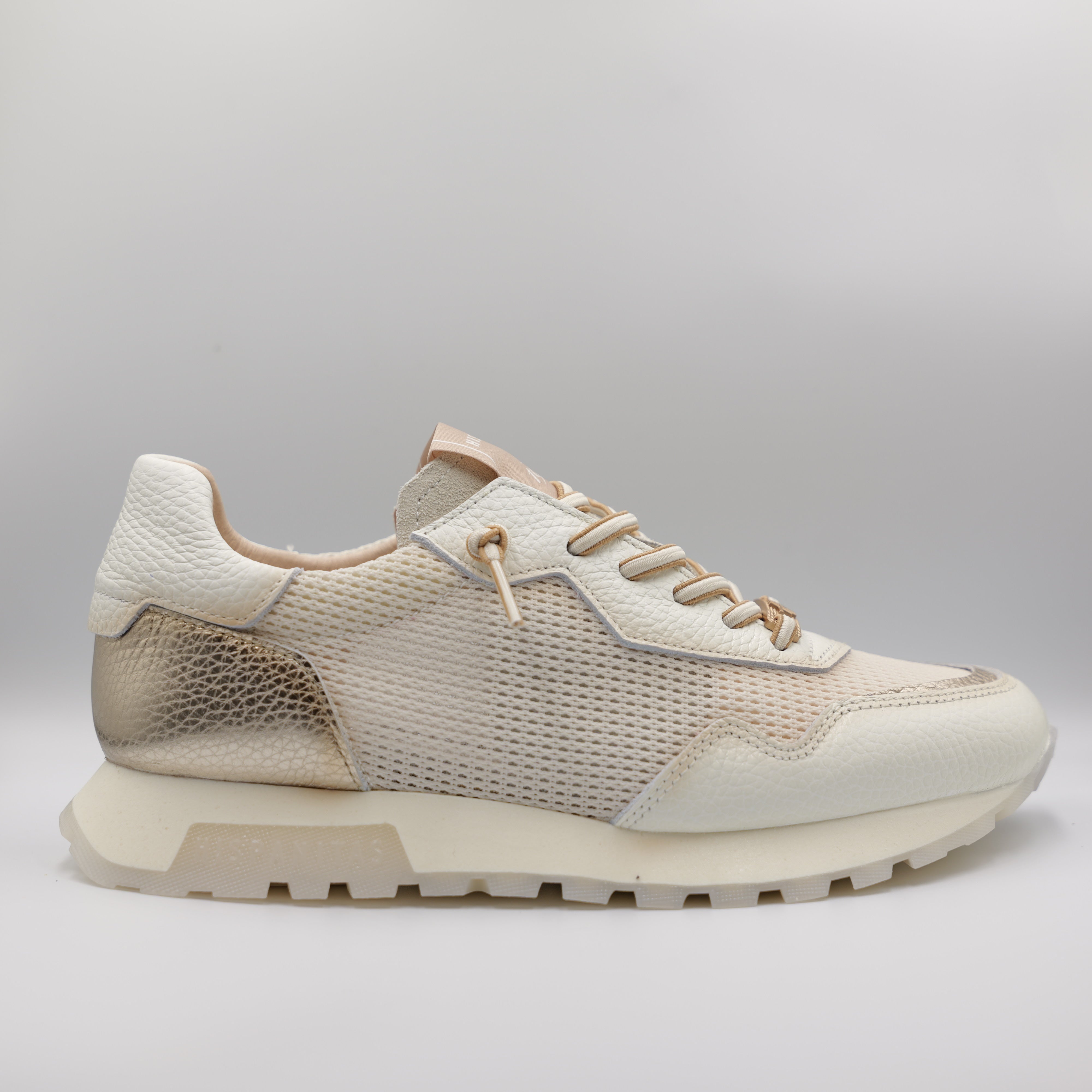 Hispanitas-sneakers in pelle e tela con i lacci