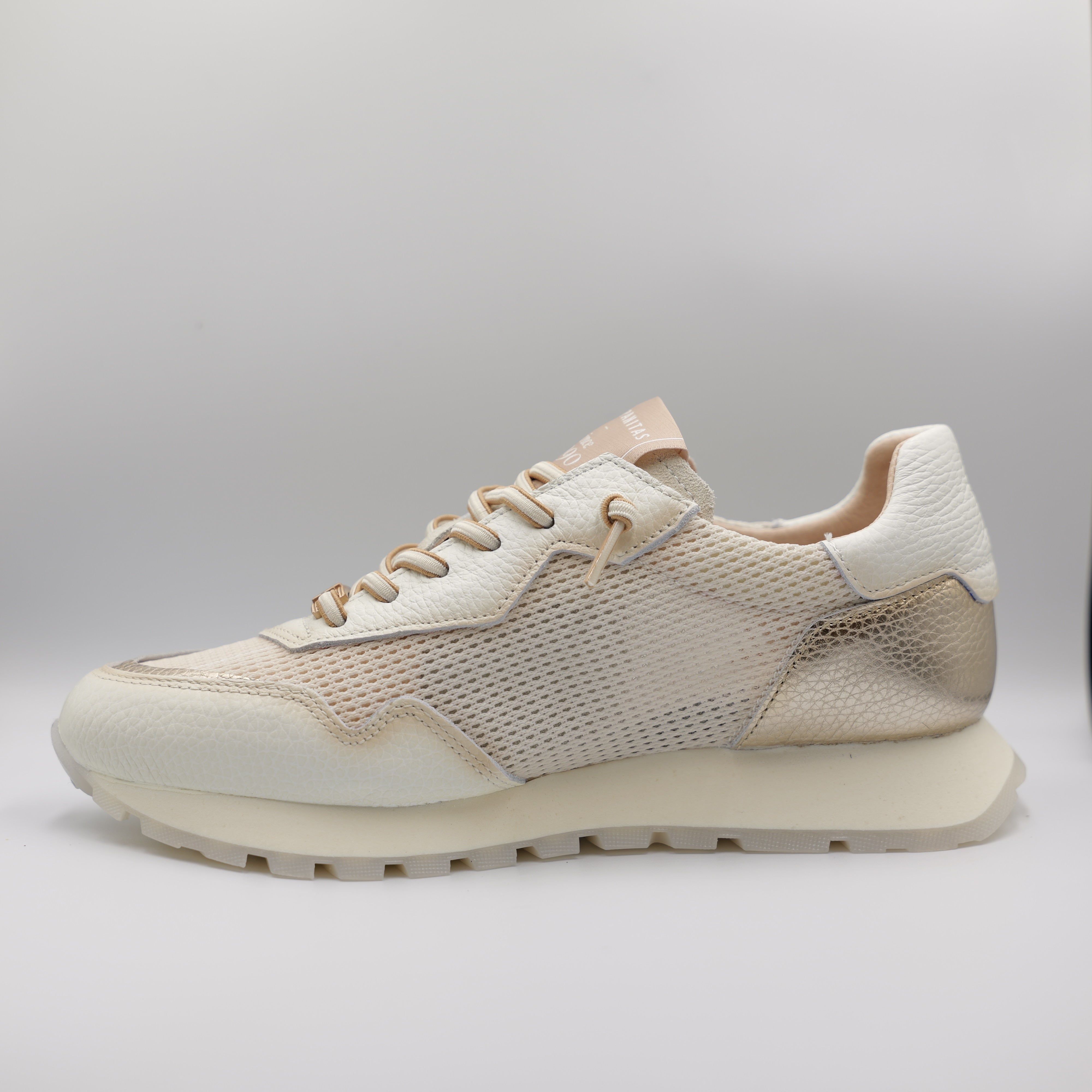 Hispanitas-sneakers in pelle e tela con i lacci